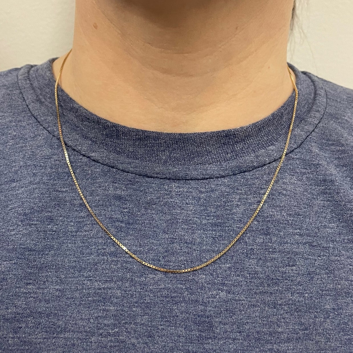 10k Yellow Gold Box Chain | 18"| - 100 Ways