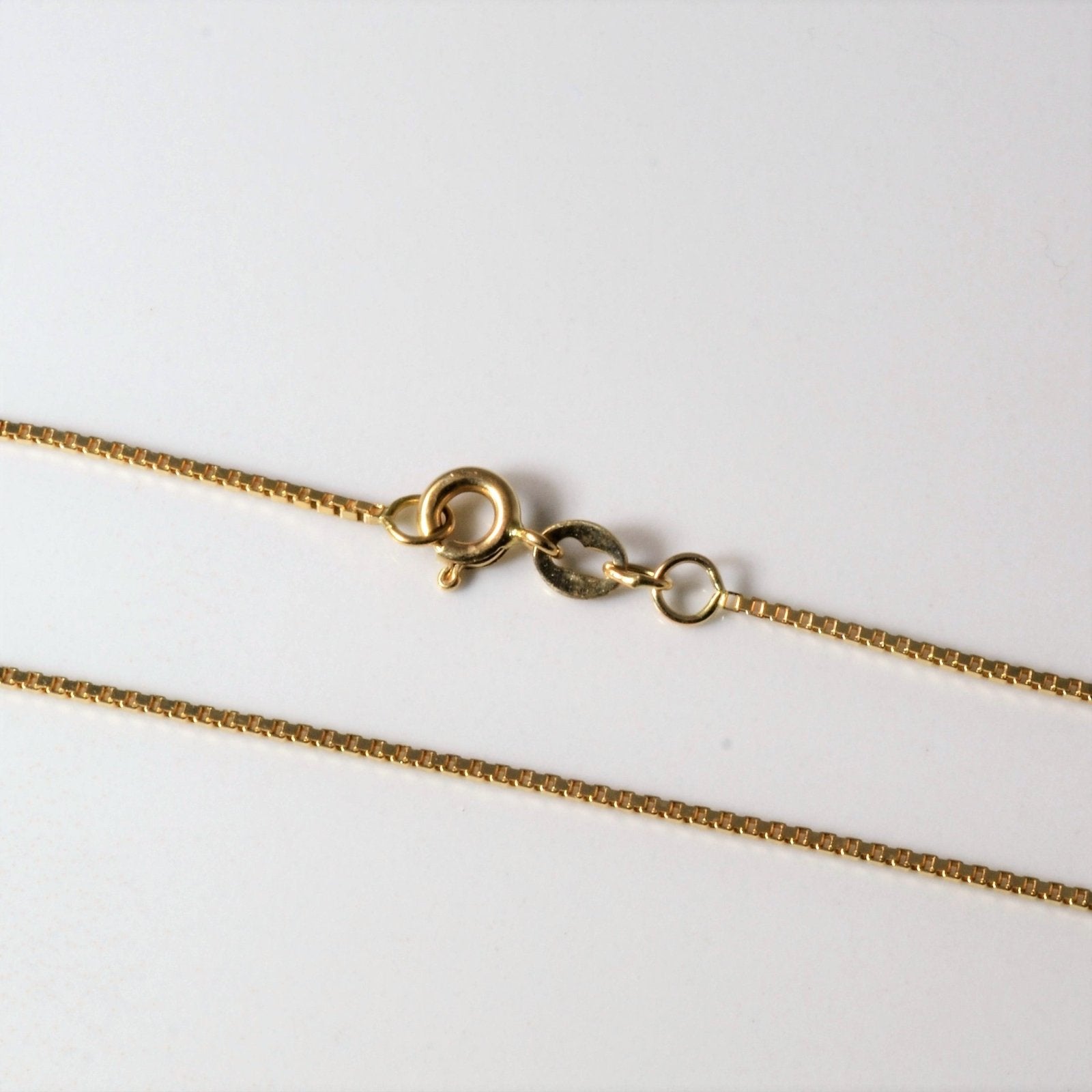 10k Yellow Gold Box Chain | 18"| - 100 Ways