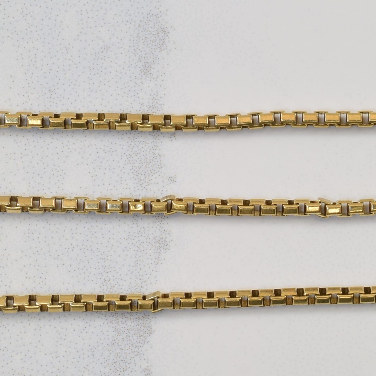 10k Yellow Gold Box Chain | 19" | - 100 Ways