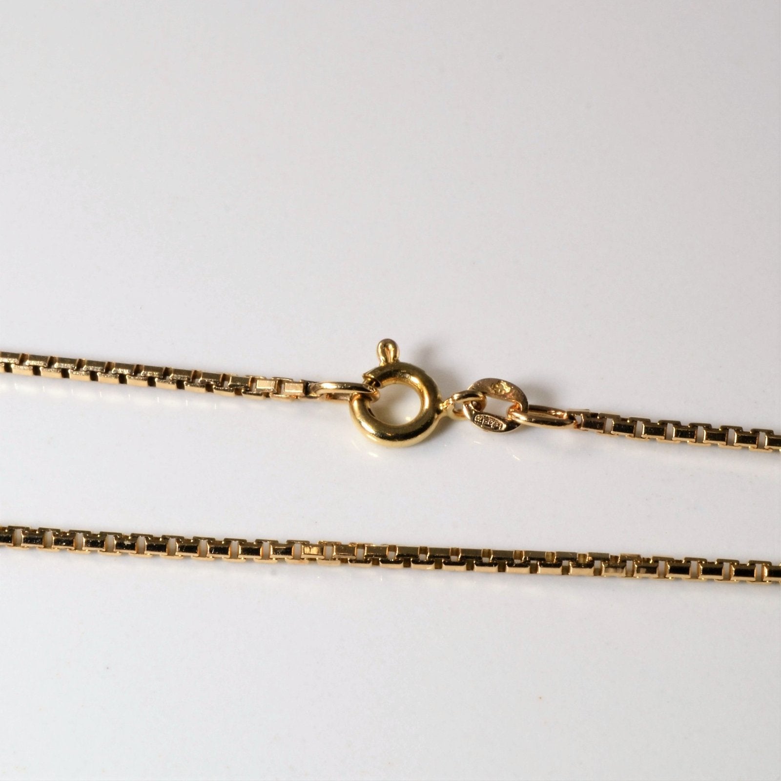 10k Yellow Gold Box Chain | 19" | - 100 Ways