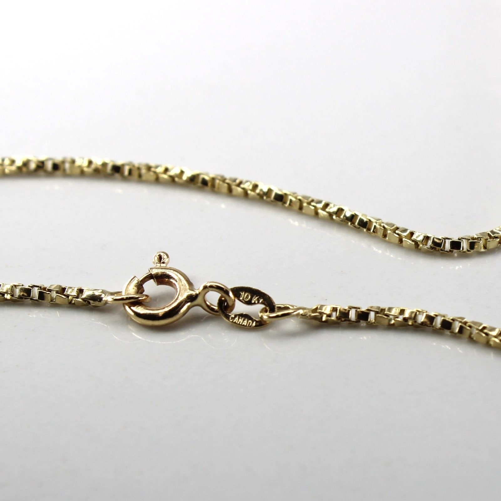 10k Yellow Gold Box Chain | 19"| - 100 Ways