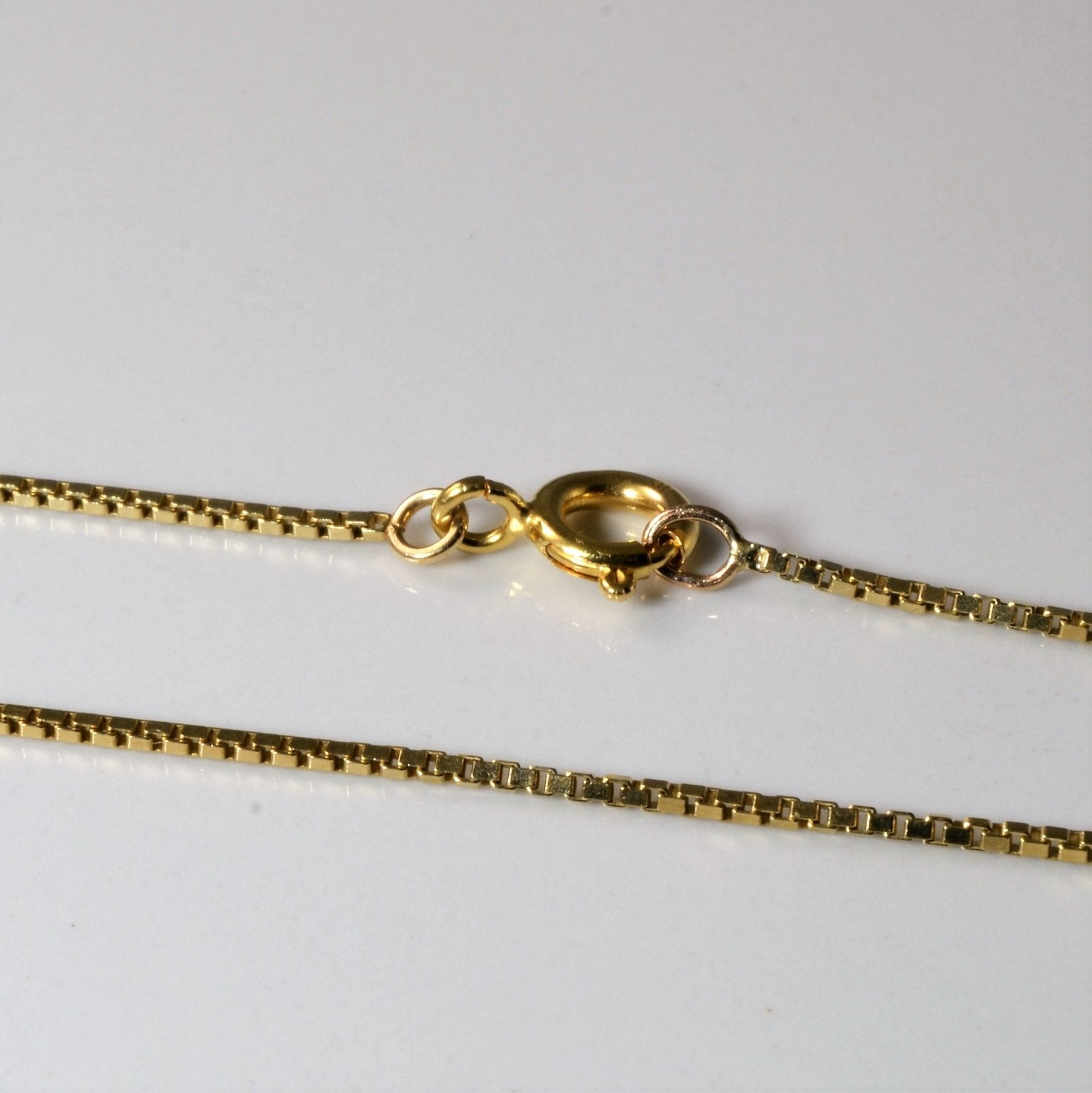 10k Yellow Gold Box Chain | 20" | - 100 Ways