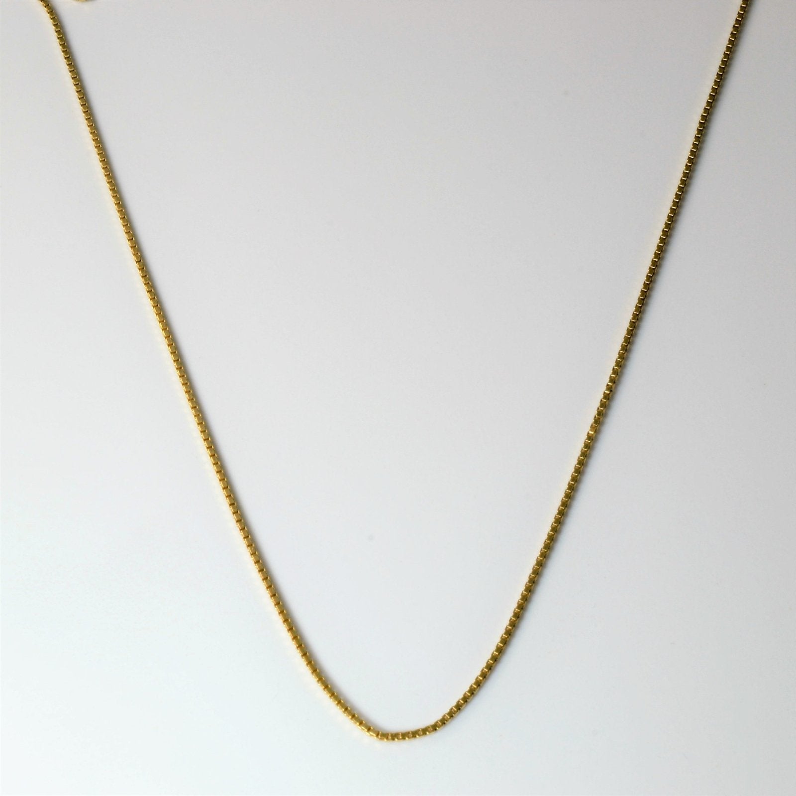 10k Yellow Gold Box Chain | 20" | - 100 Ways