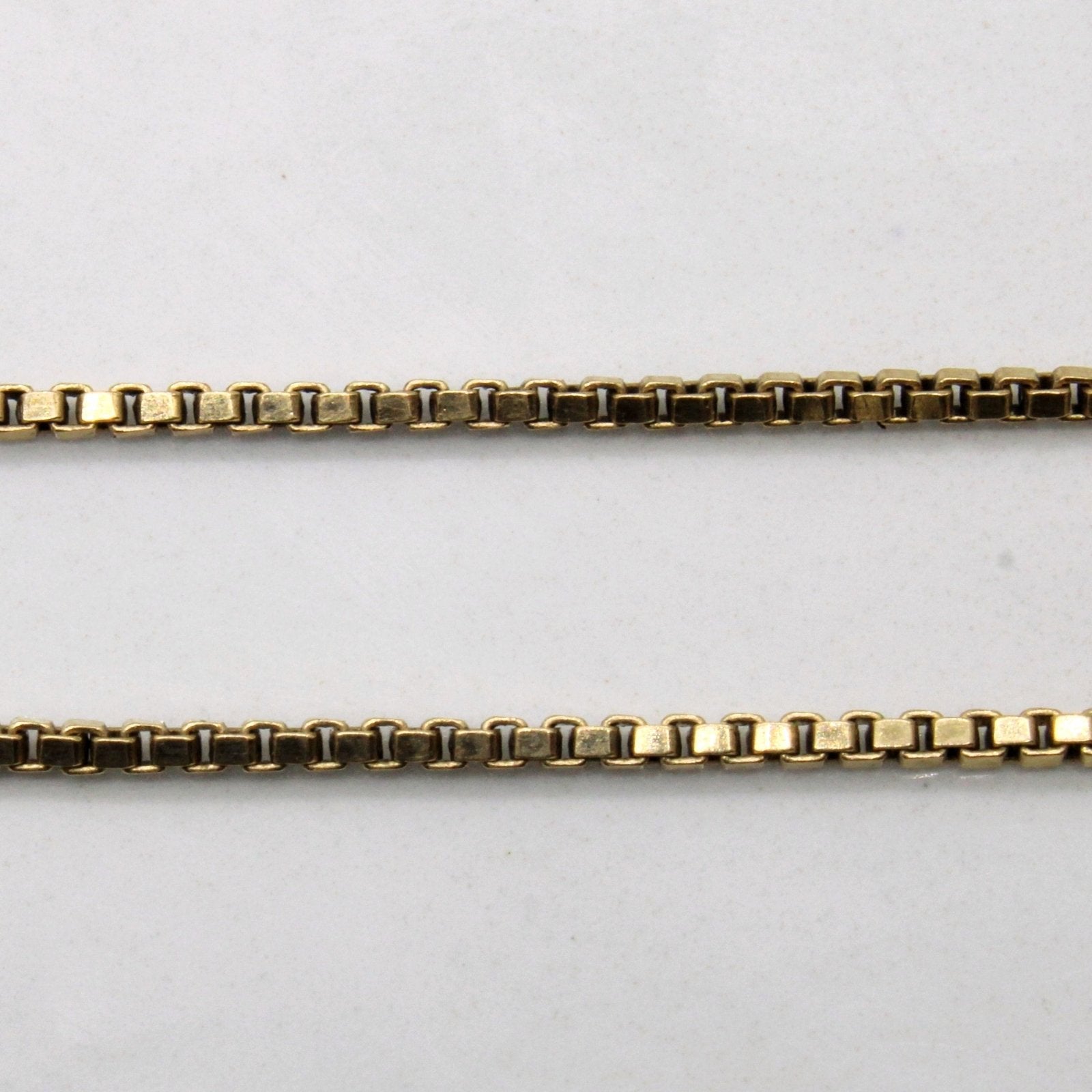 10k Yellow Gold Box Chain | 20" | - 100 Ways