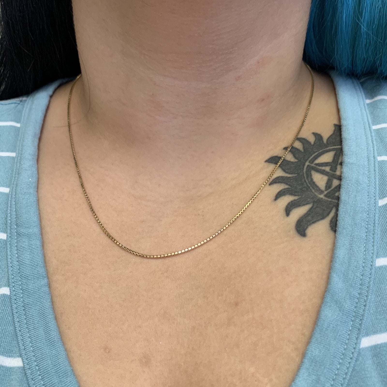 10k Yellow Gold Box Chain | 20" | - 100 Ways