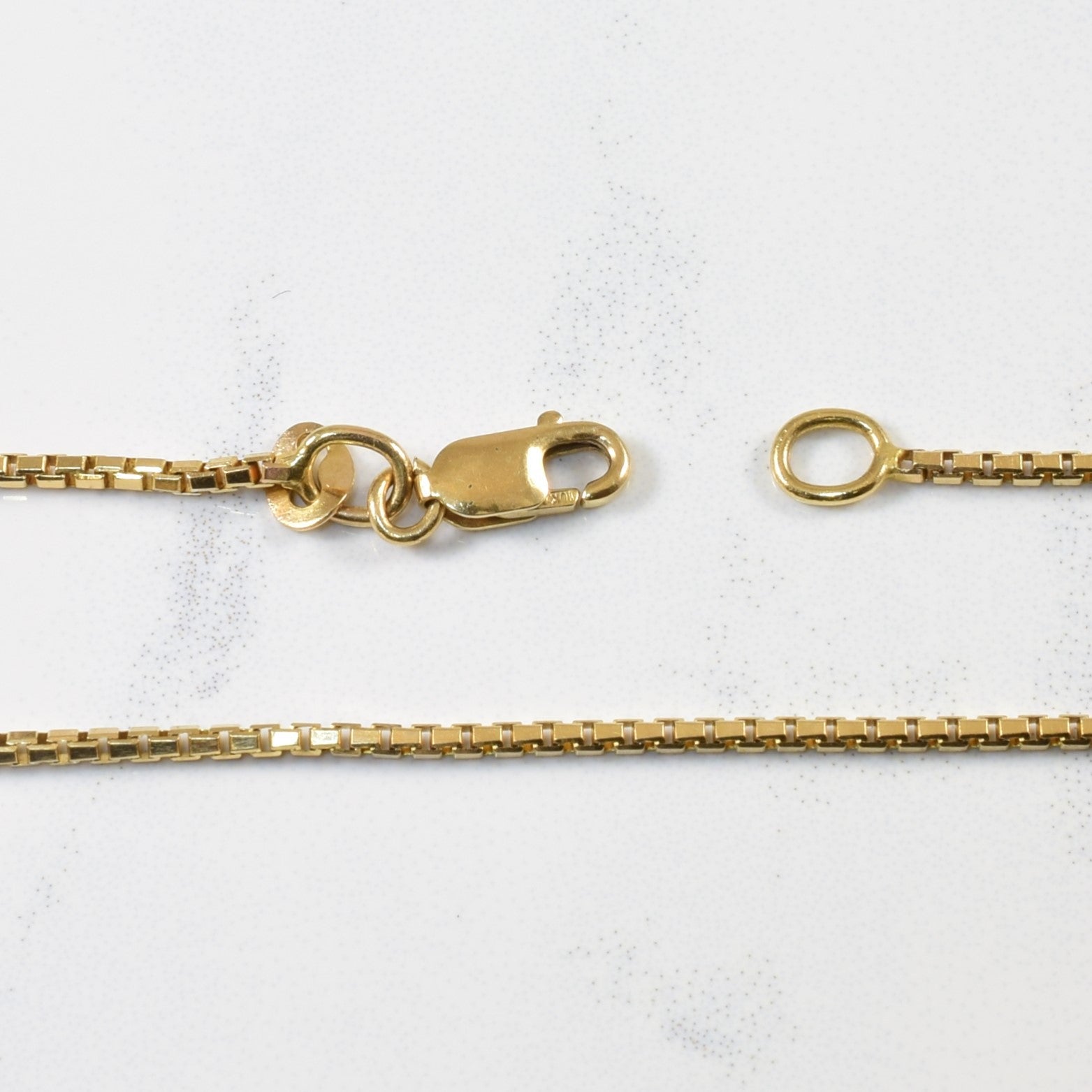 10k Yellow Gold Box Chain | 20" | - 100 Ways