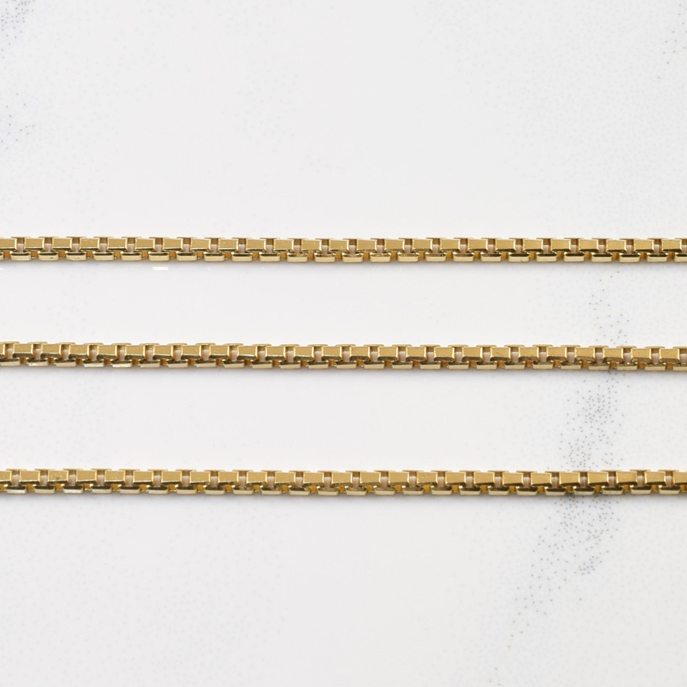 10k Yellow Gold Box Chain | 20" | - 100 Ways