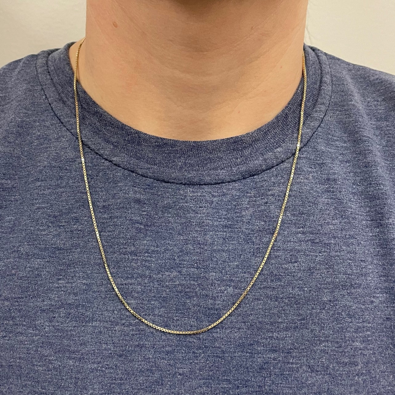10k Yellow Gold Box Chain | 20"| - 100 Ways