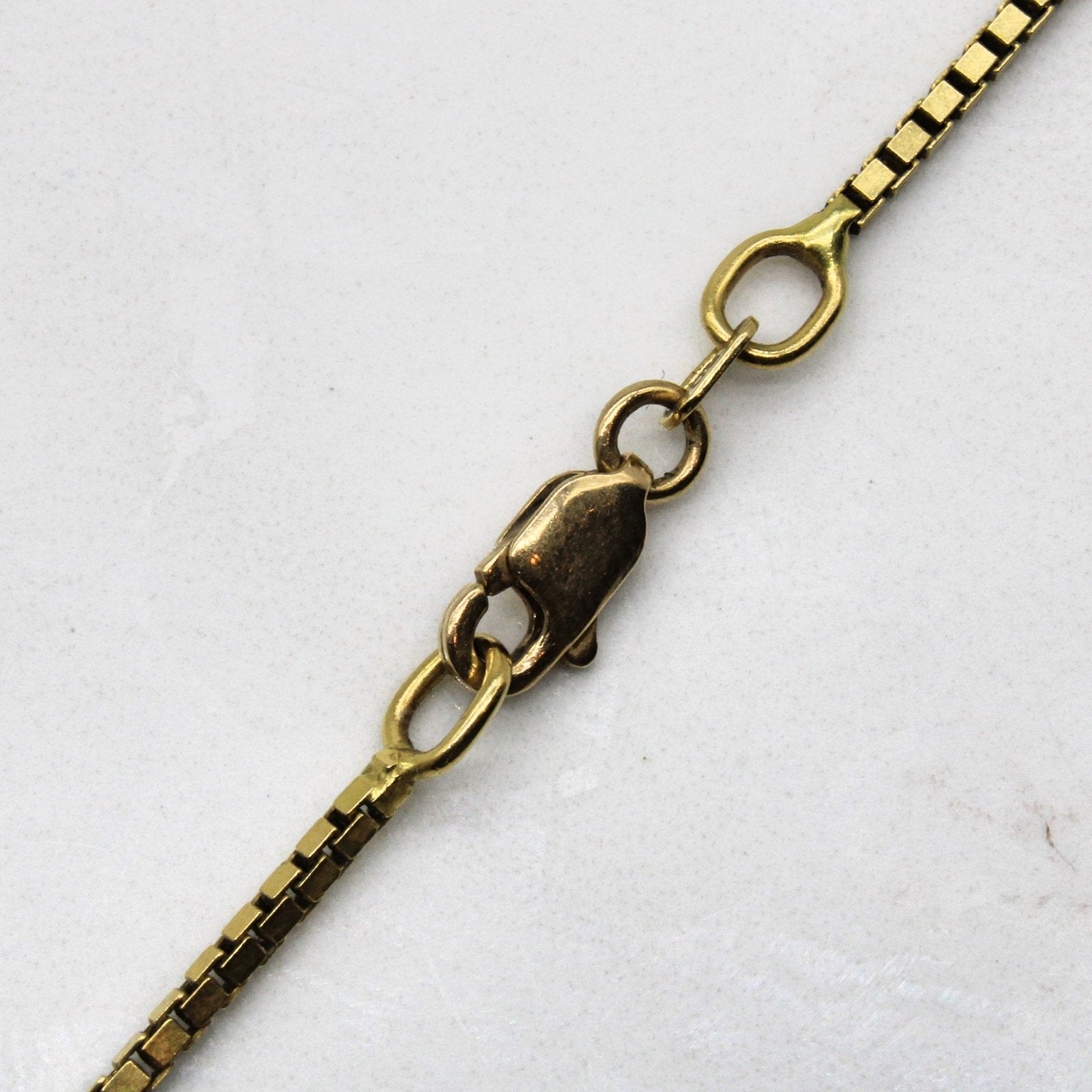 10k Yellow Gold Box Chain | 20" | - 100 Ways