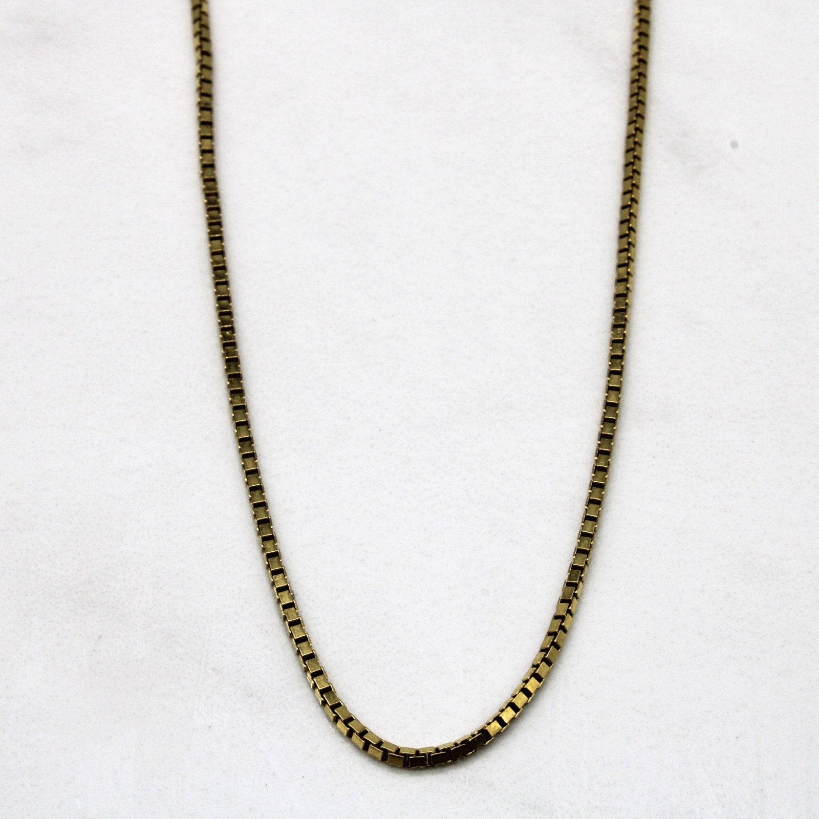 10k Yellow Gold Box Chain | 20" | - 100 Ways