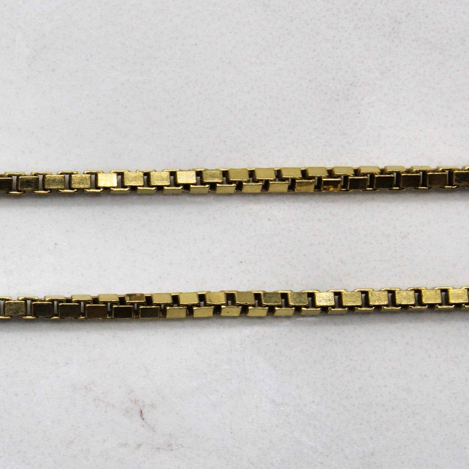 10k Yellow Gold Box Chain | 20" | - 100 Ways