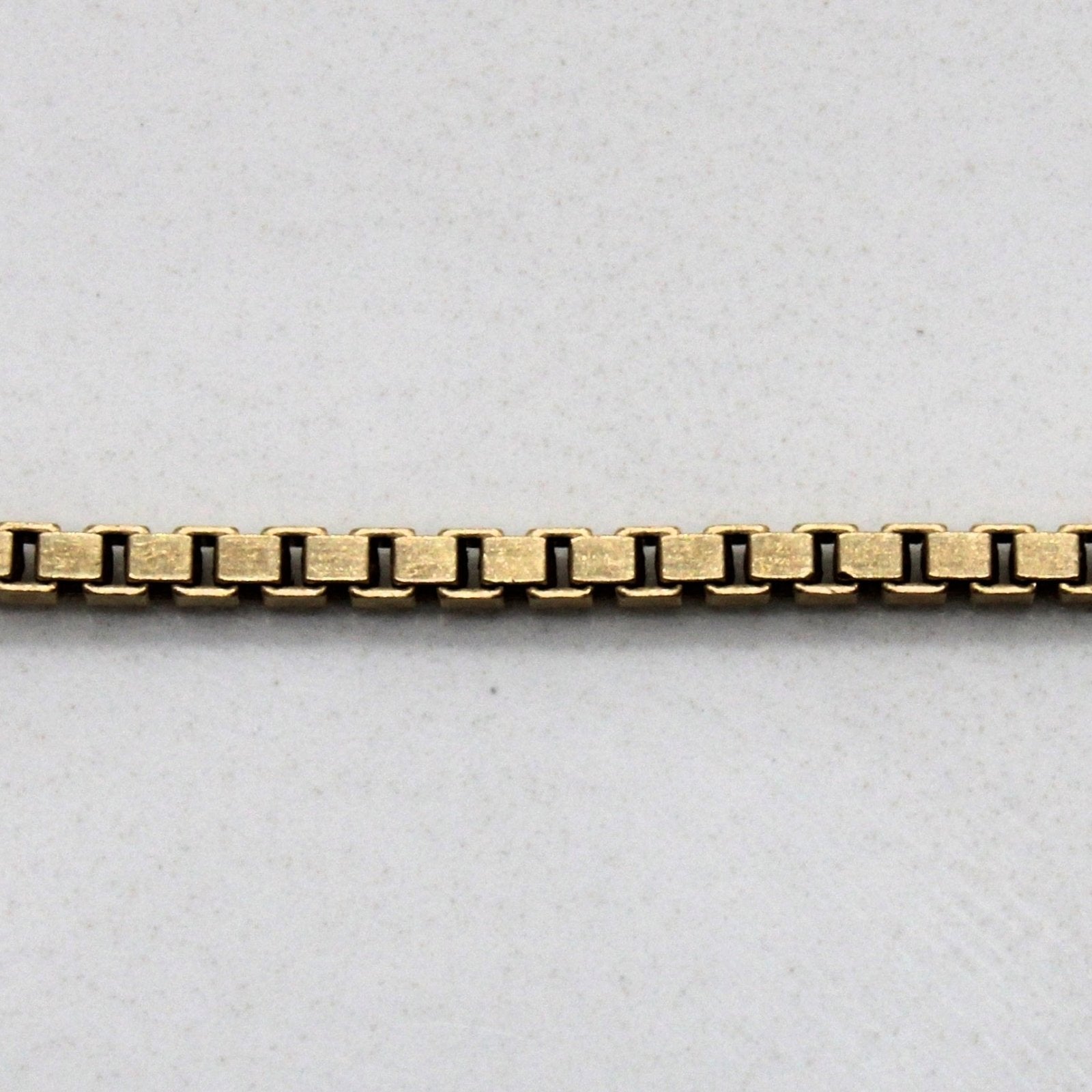 10k Yellow Gold Box Chain | 20" | - 100 Ways
