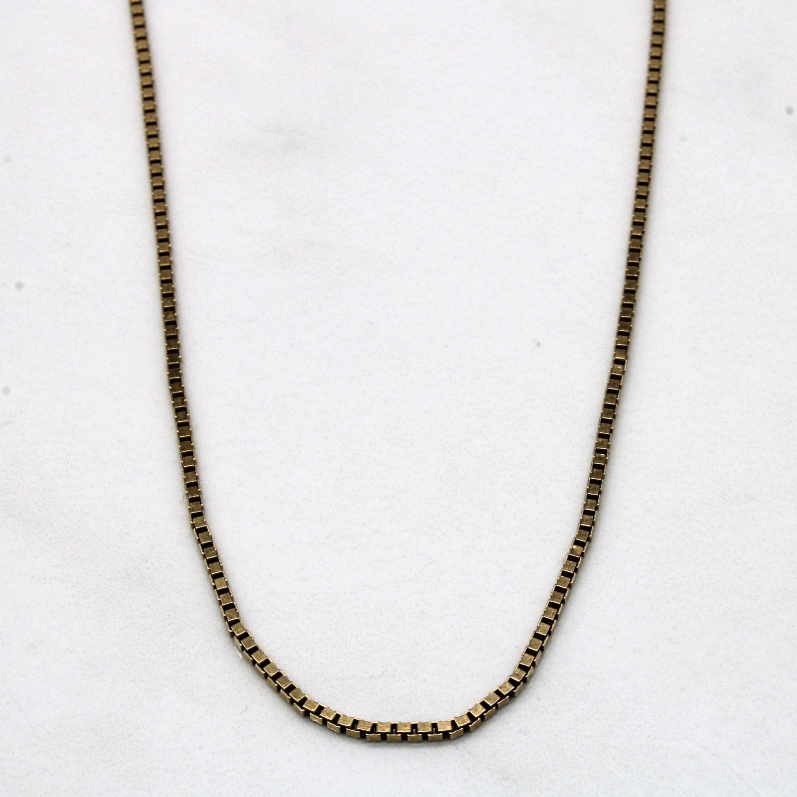 10k Yellow Gold Box Chain | 20" | - 100 Ways