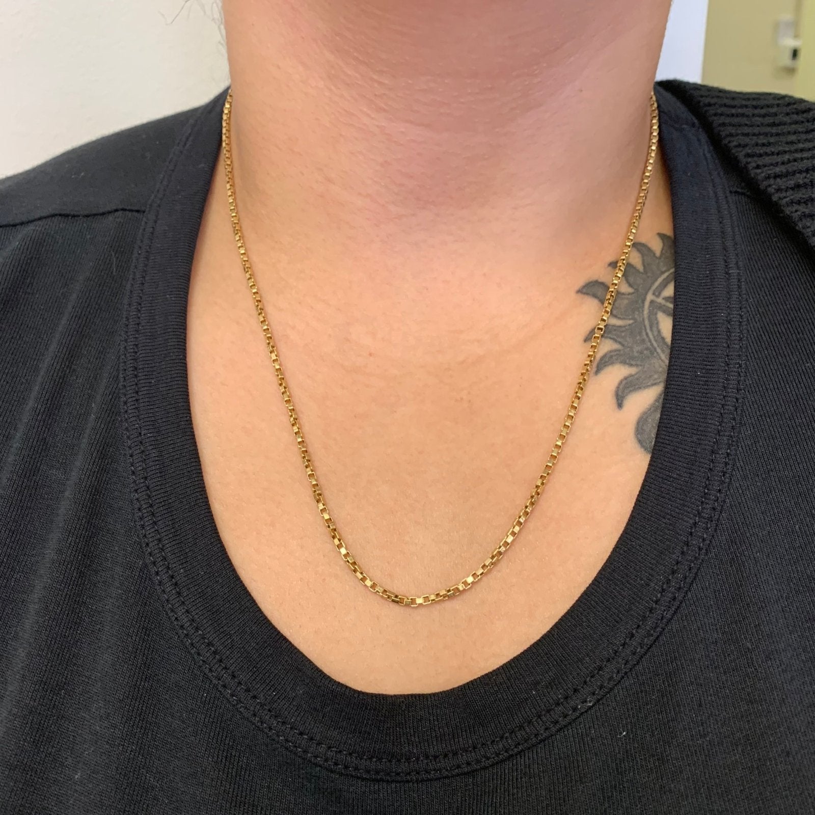 10k Yellow Gold Box Chain | 21.5" | - 100 Ways