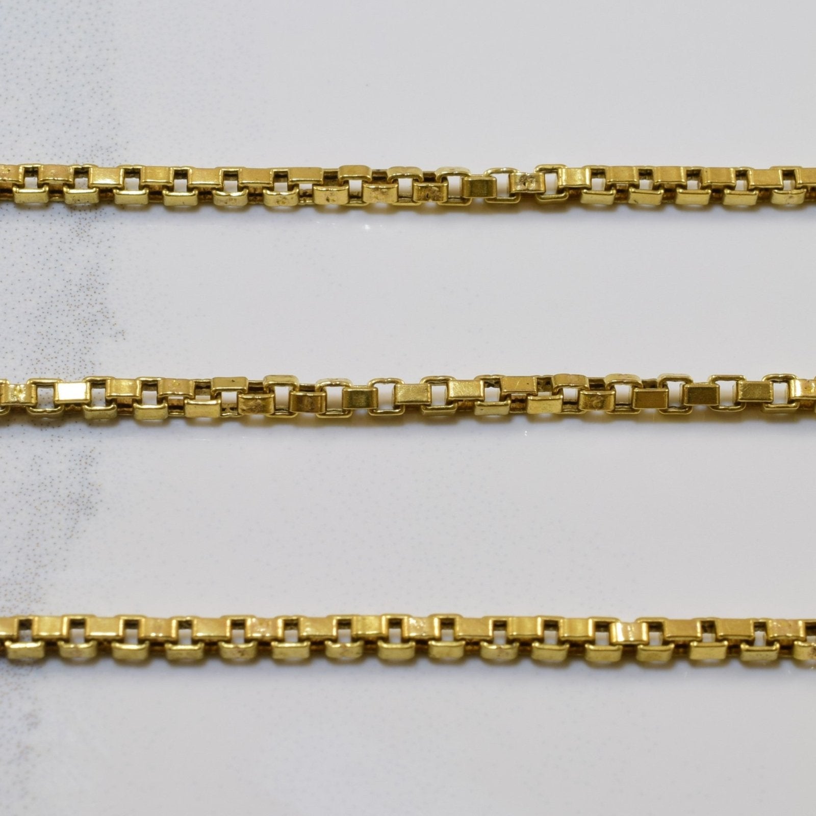 10k Yellow Gold Box Chain | 21.5" | - 100 Ways