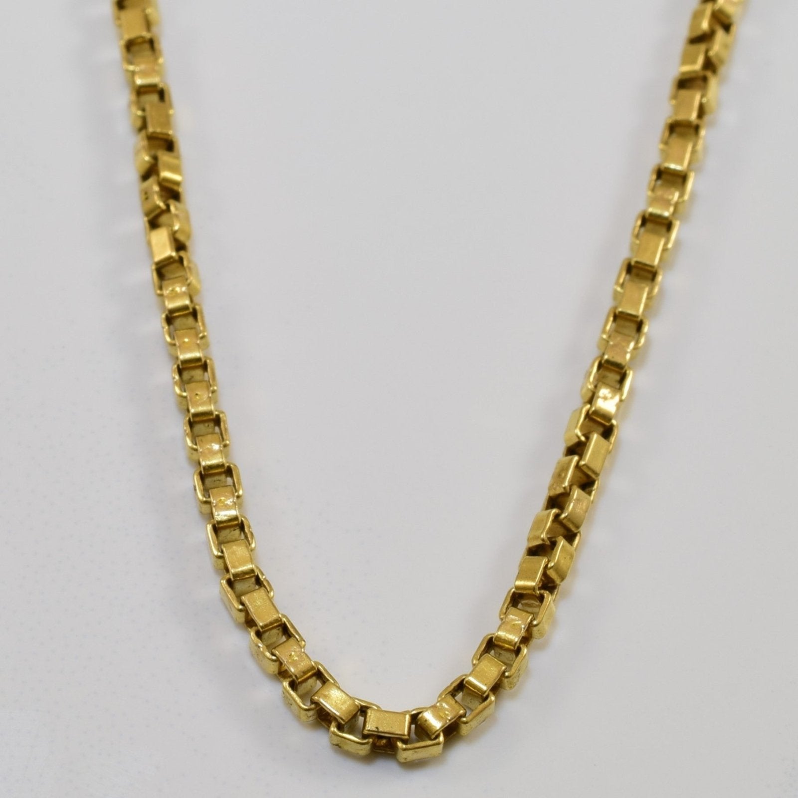 10k Yellow Gold Box Chain | 21.5" | - 100 Ways
