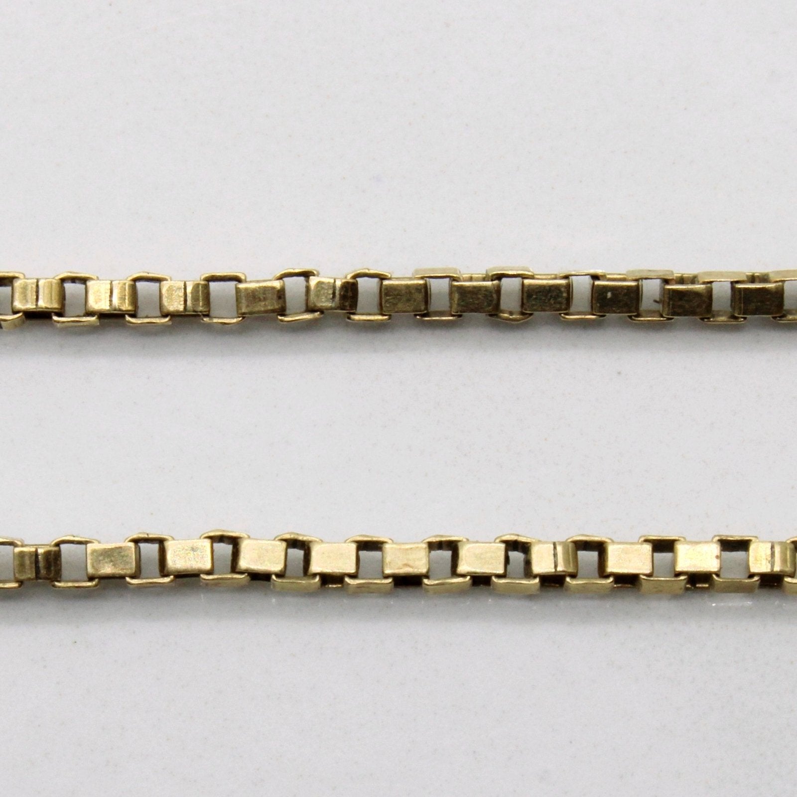 10k Yellow Gold Box Chain | 22" | - 100 Ways