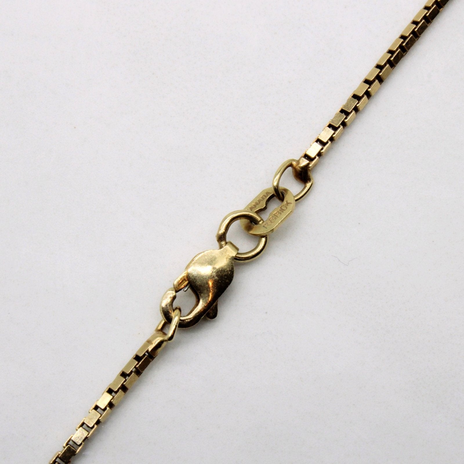 10k Yellow Gold Box Chain | 22" | - 100 Ways