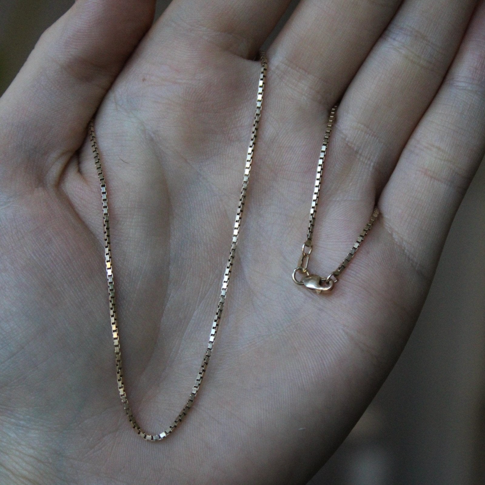 10k Yellow Gold Box Chain | 22" | - 100 Ways