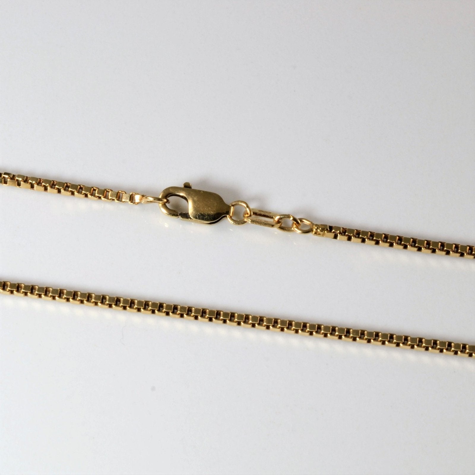 10k Yellow Gold Box Chain | 22" | - 100 Ways