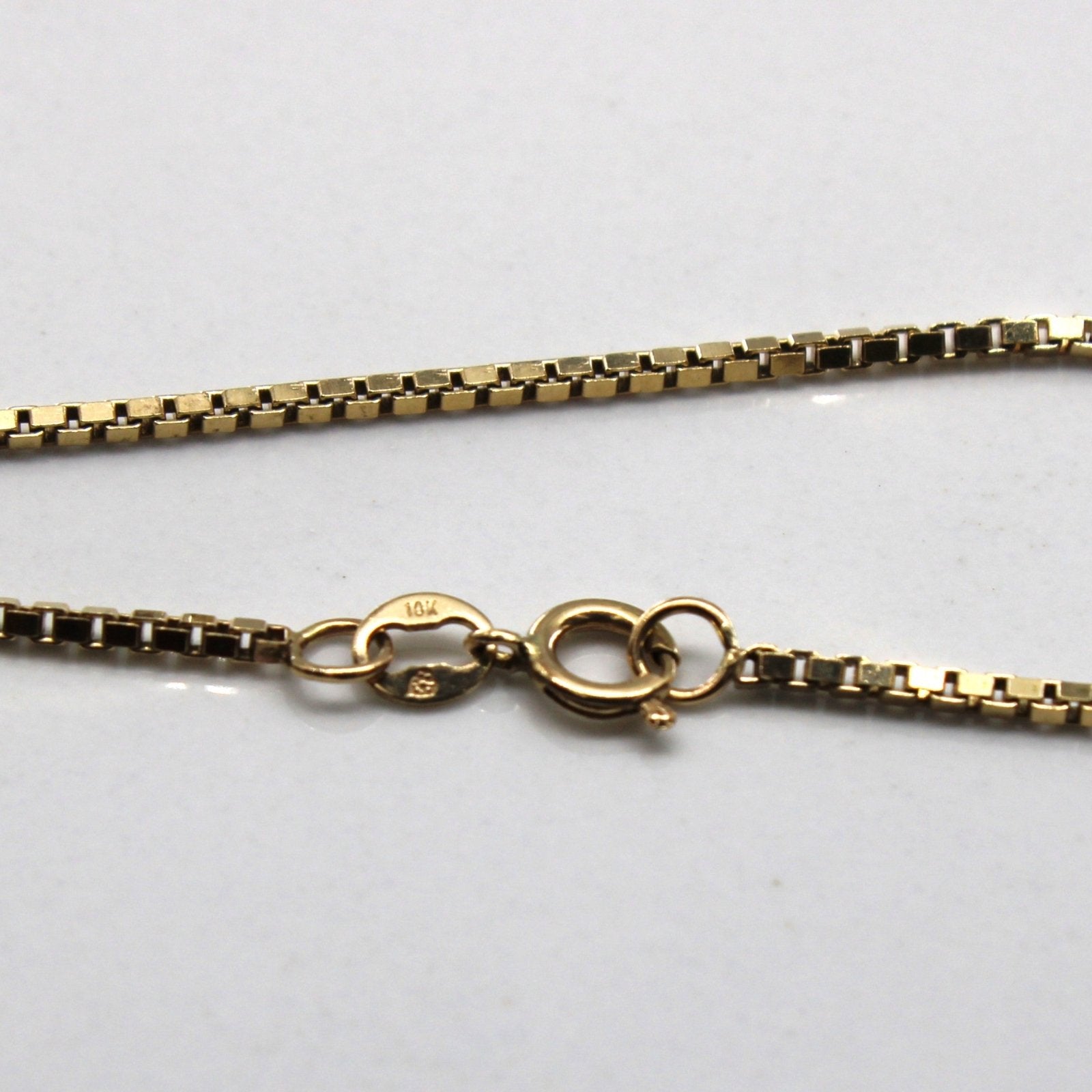 10k Yellow Gold Box Chain | 22"| - 100 Ways