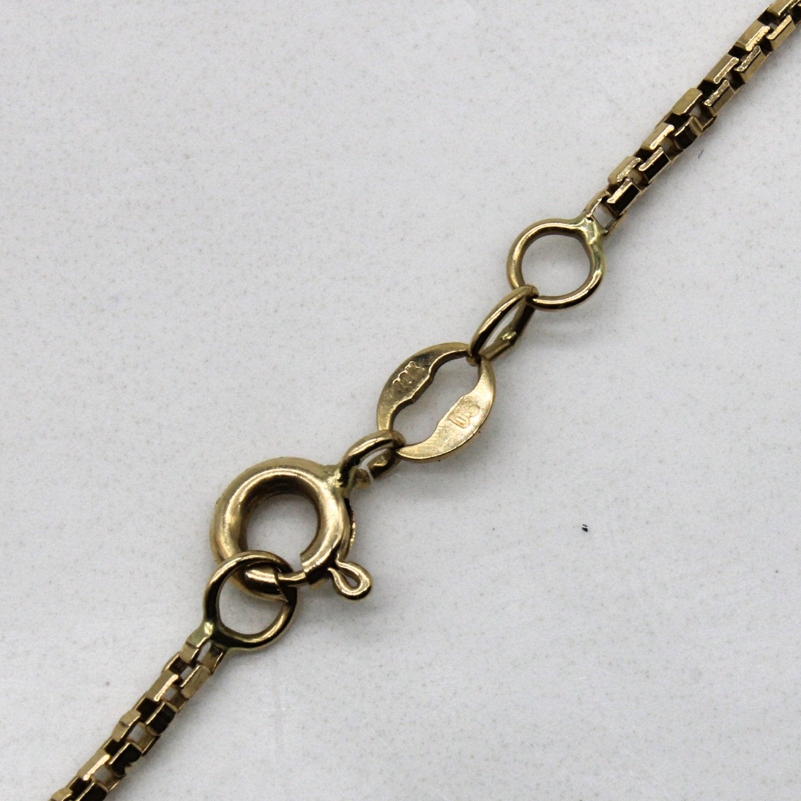 10k Yellow Gold Box Chain | 22" | - 100 Ways