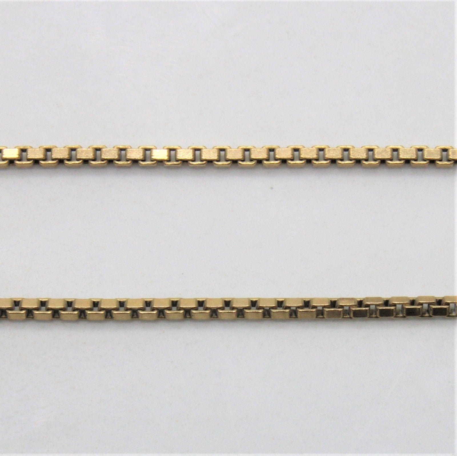10k Yellow Gold Box Chain | 23" | - 100 Ways
