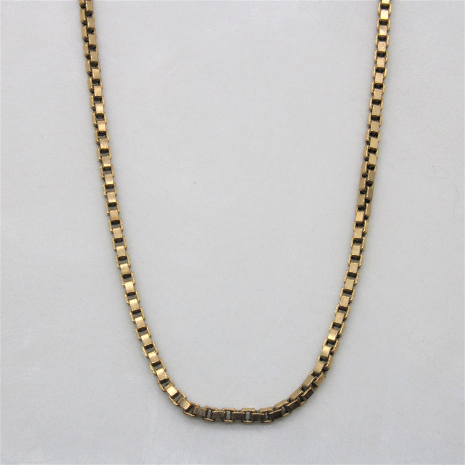 10k Yellow Gold Box Chain | 23" | - 100 Ways