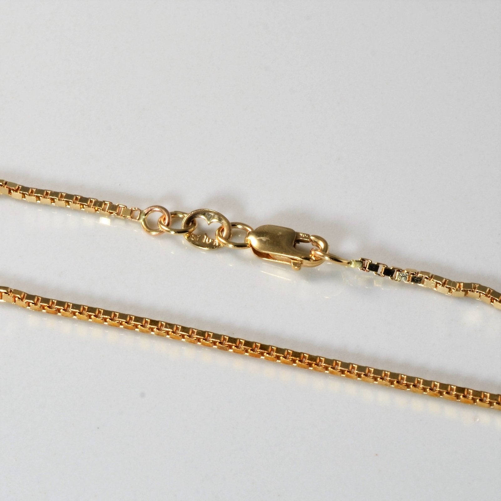 10k Yellow Gold Box Chain | 24" | - 100 Ways