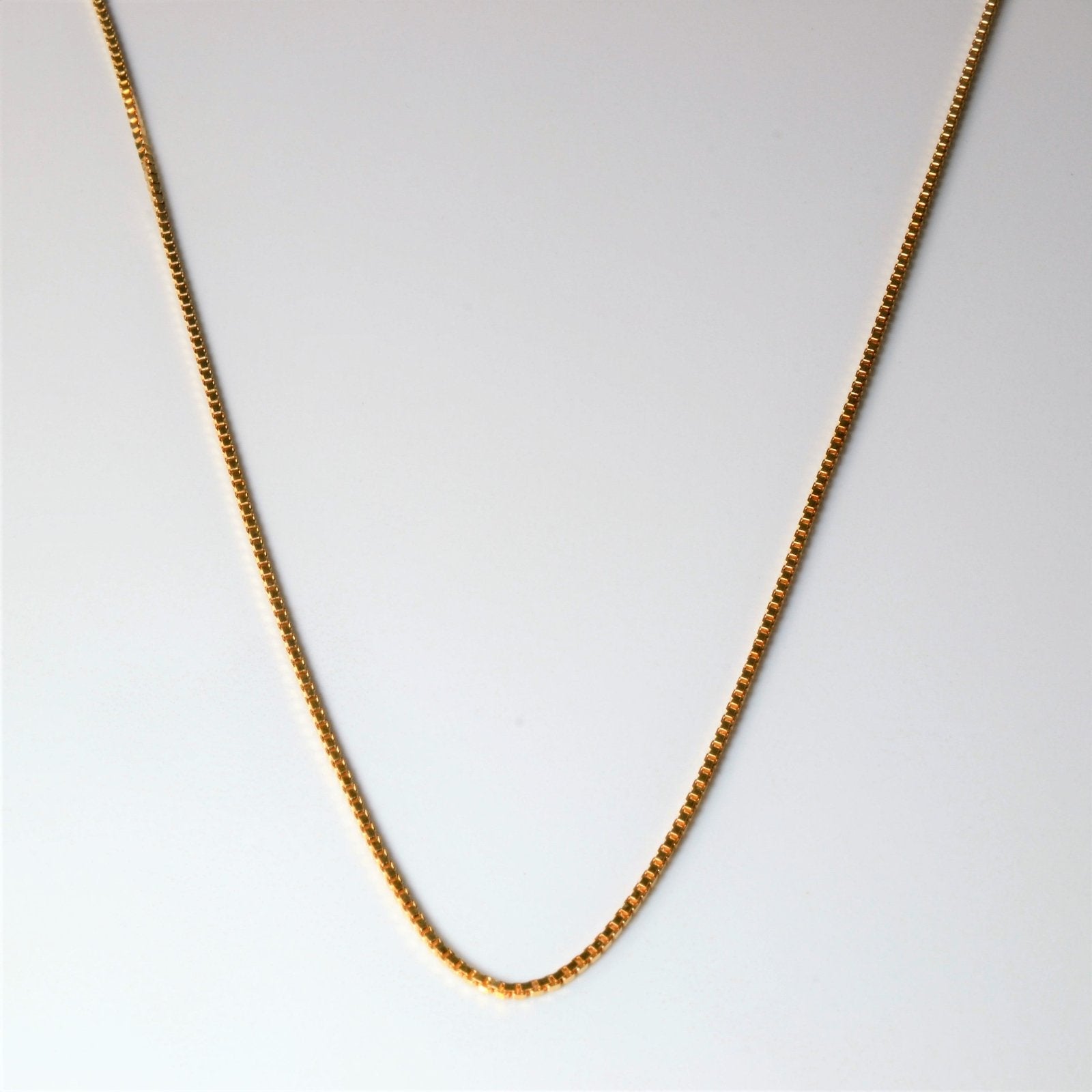 10k Yellow Gold Box Chain | 24" | - 100 Ways