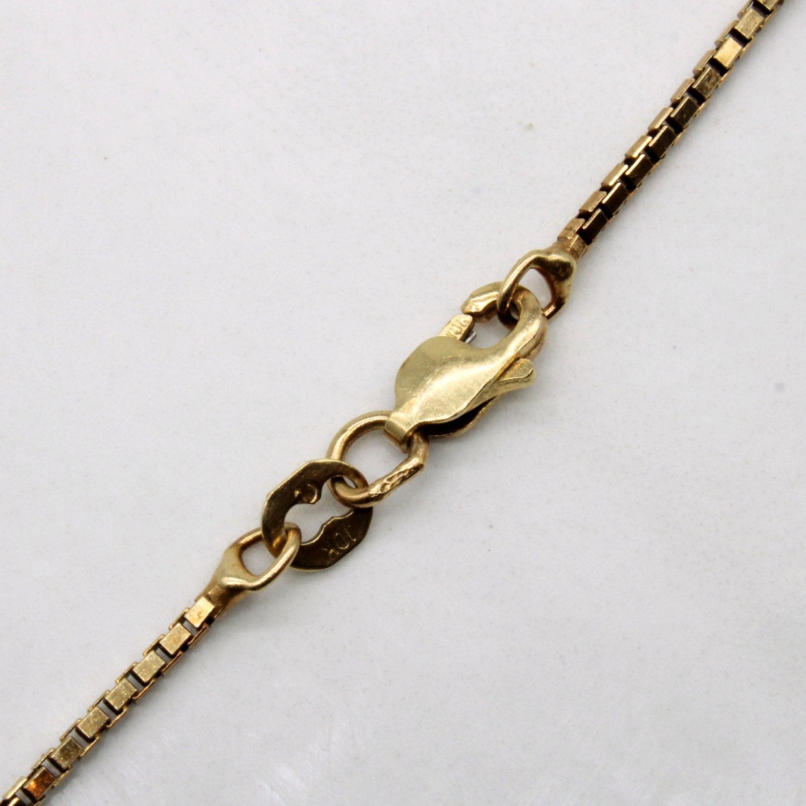 10k Yellow Gold Box Chain | 24" | - 100 Ways