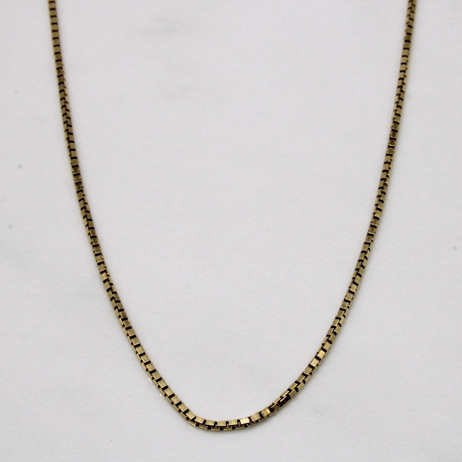 10k Yellow Gold Box Chain | 24" | - 100 Ways
