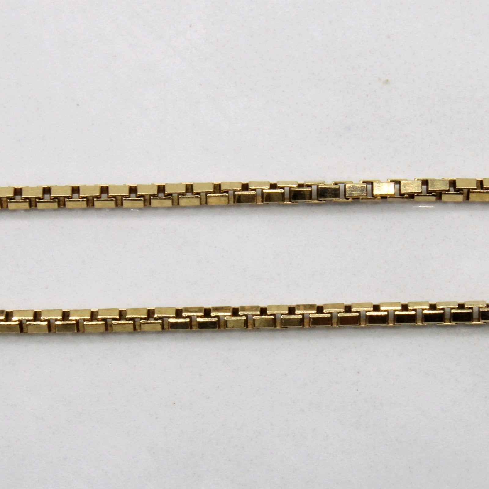 10k Yellow Gold Box Chain | 24" | - 100 Ways