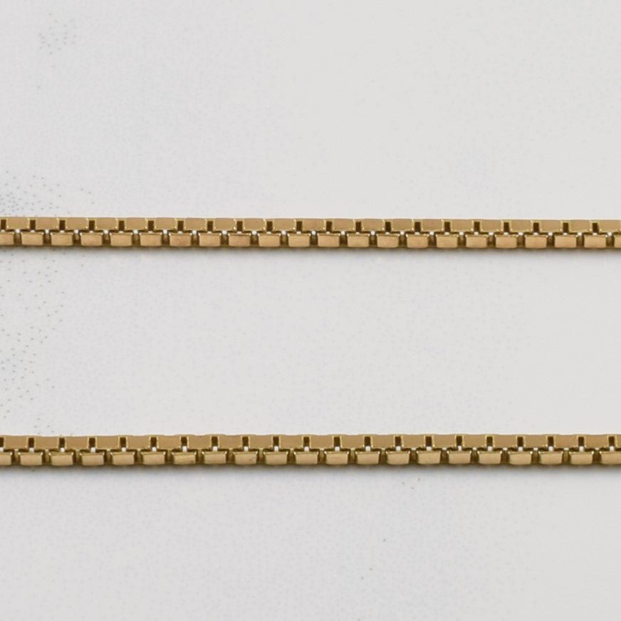 10k Yellow Gold Box Chain | 24" | - 100 Ways