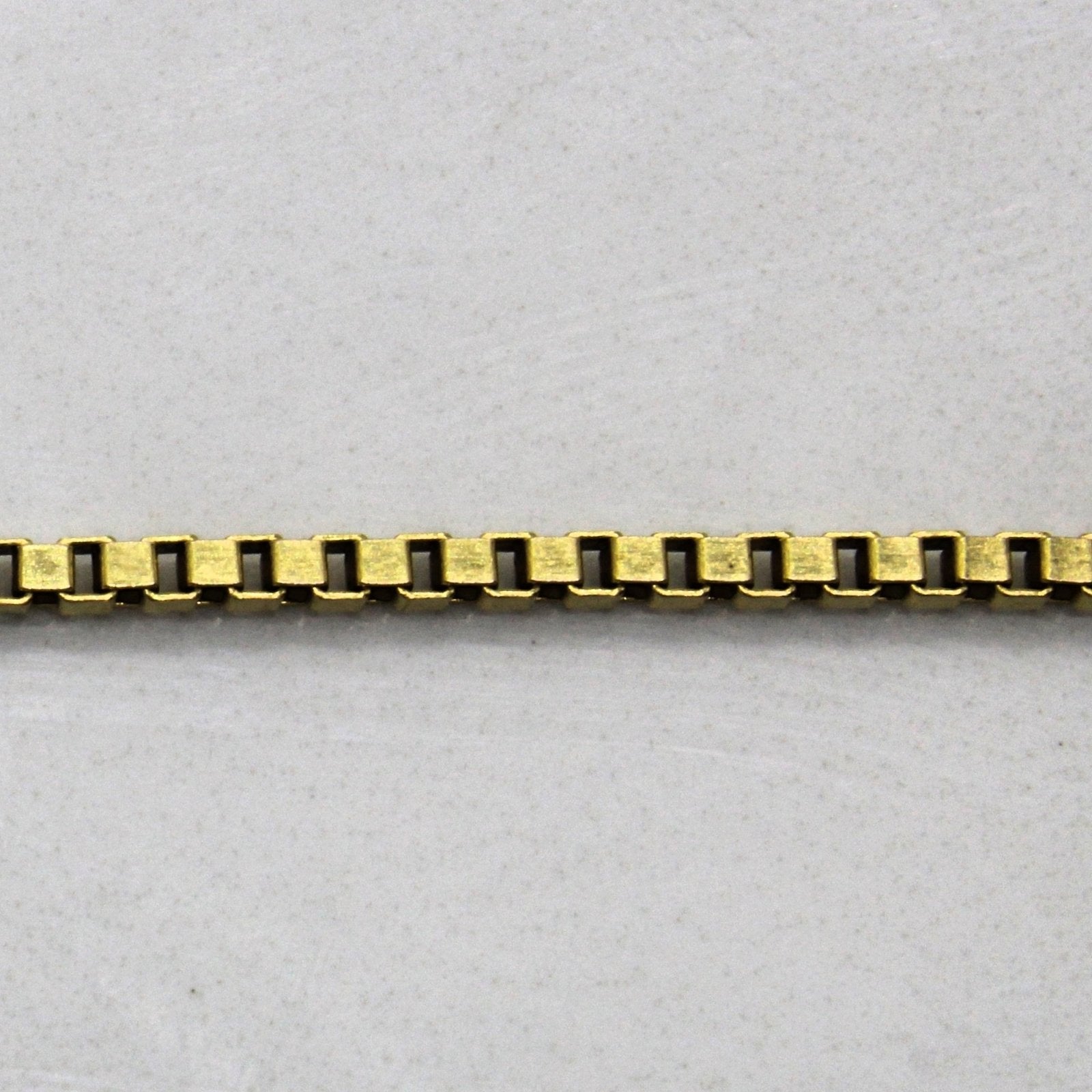 10k Yellow Gold Box Chain | 24" | - 100 Ways