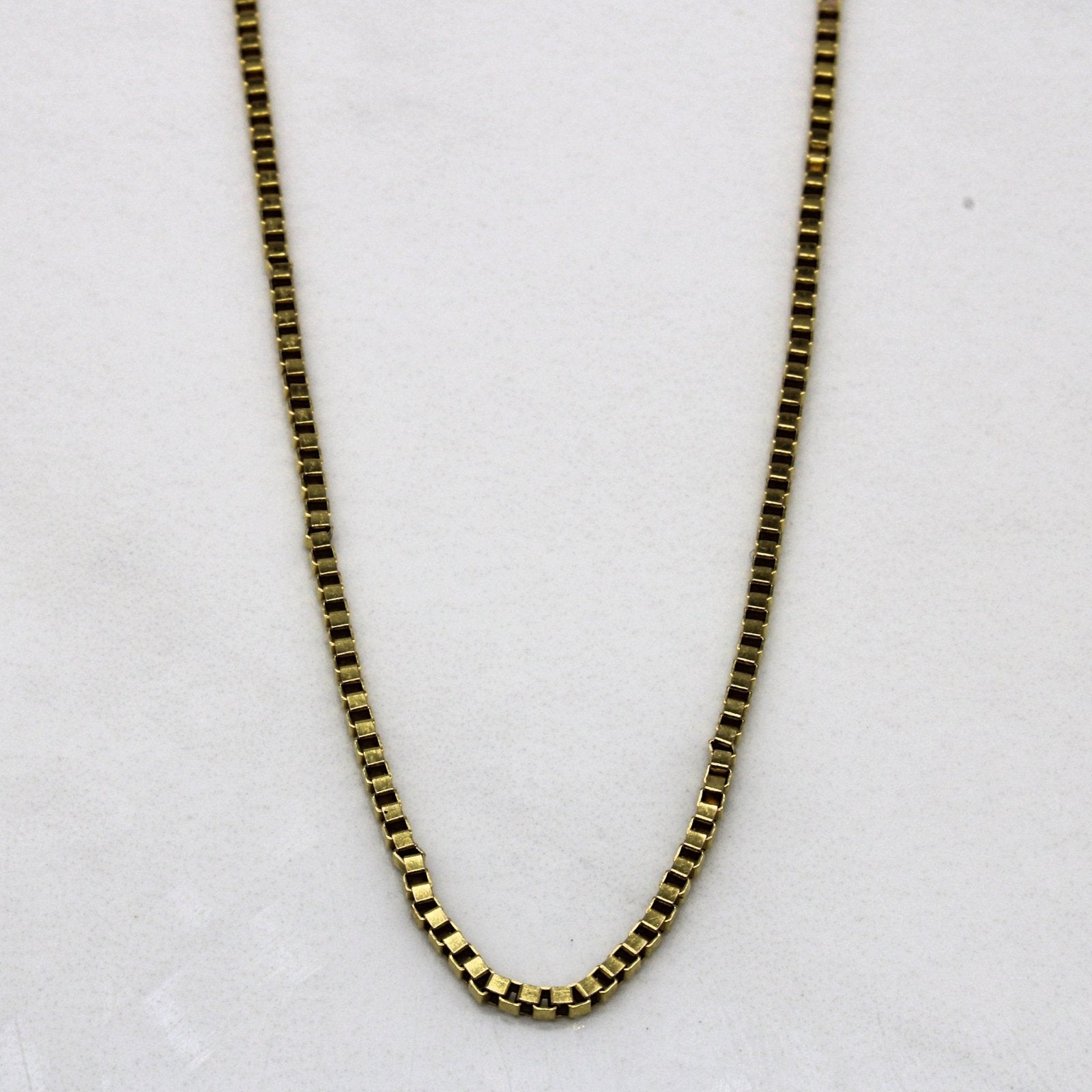 10k Yellow Gold Box Chain | 24" | - 100 Ways