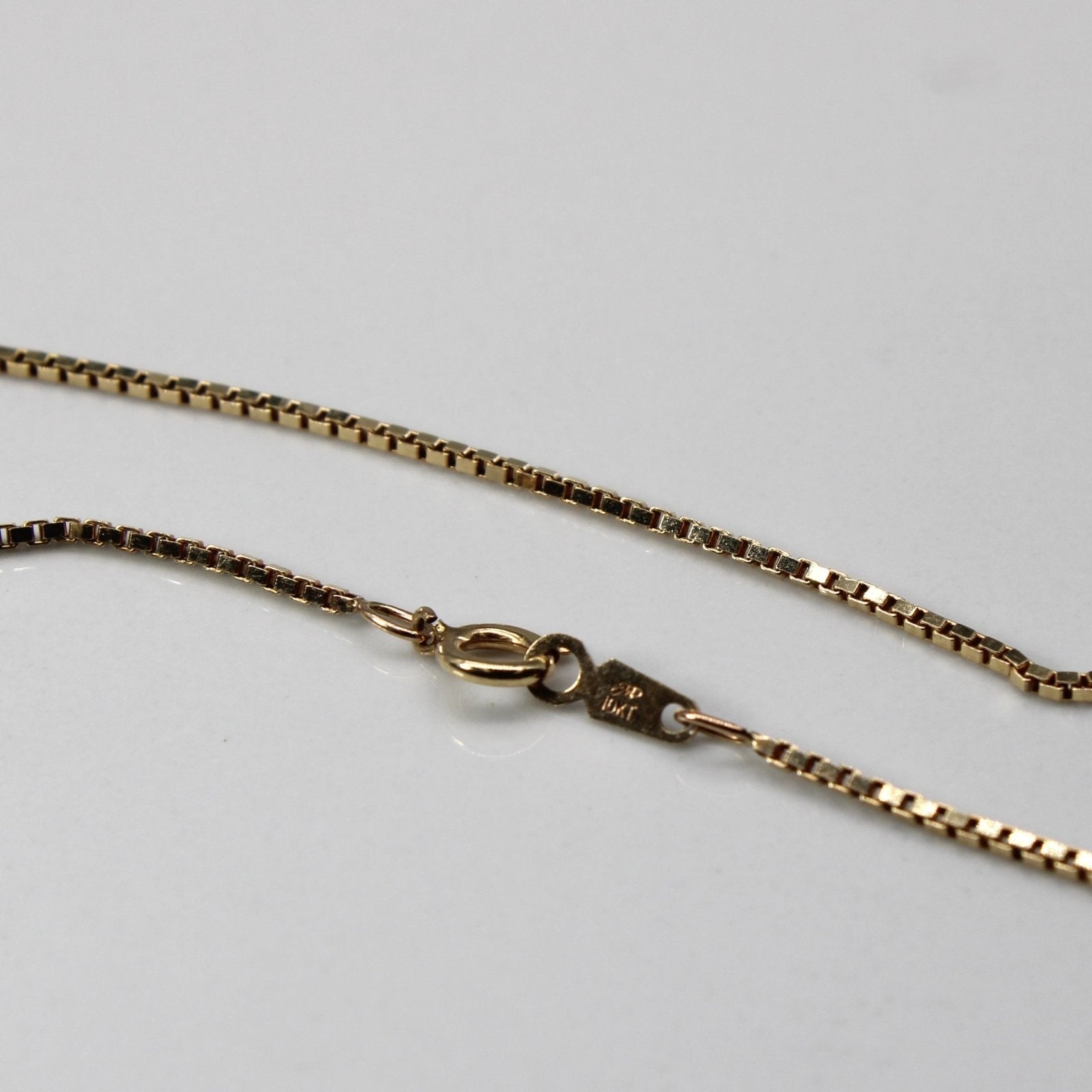 10k Yellow Gold Box Chain | 25"| - 100 Ways