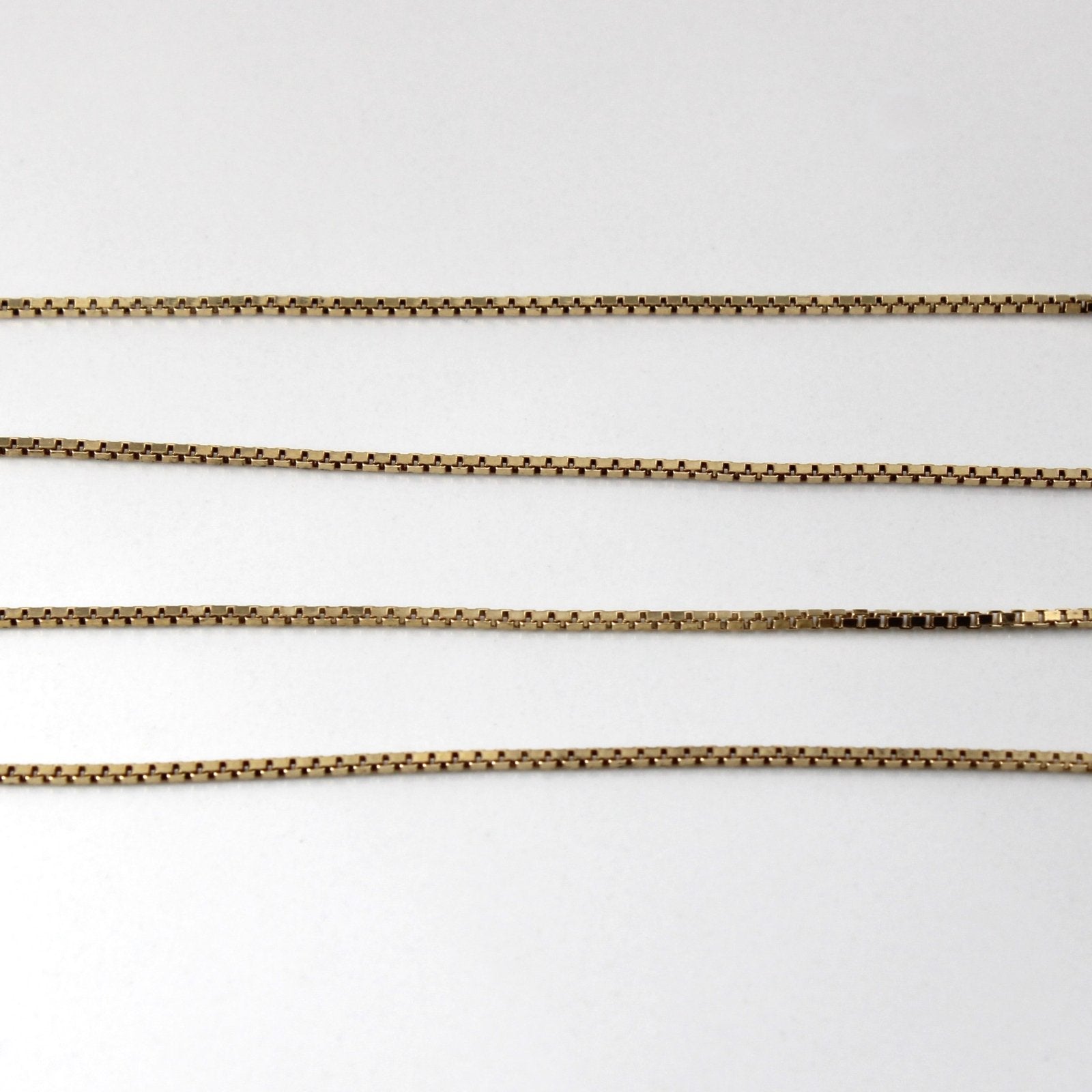 10k Yellow Gold Box Chain | 25"| - 100 Ways