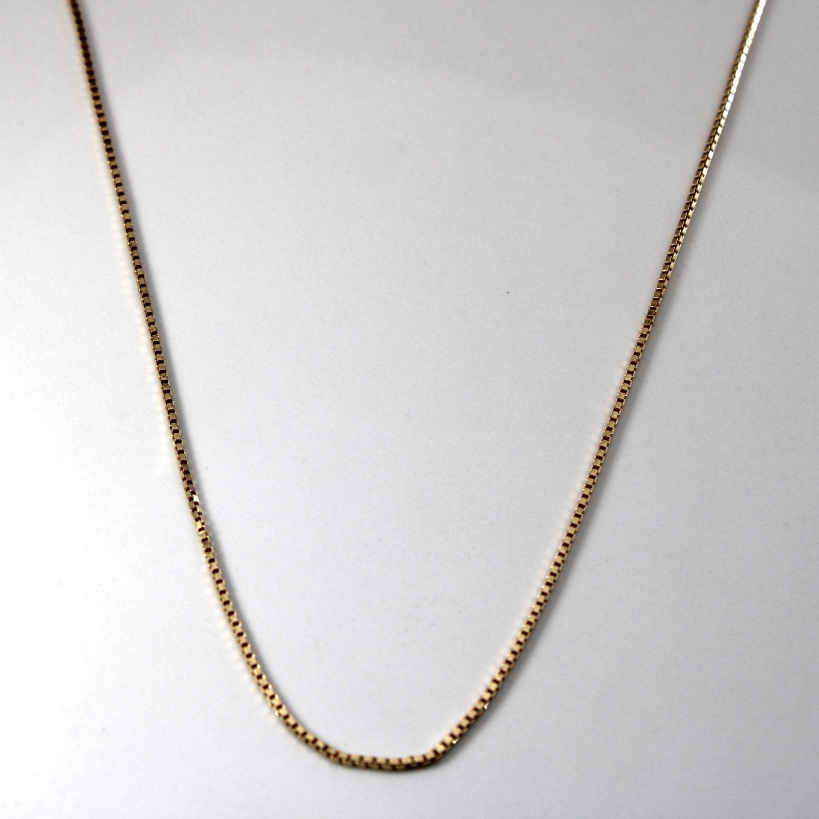 10k Yellow Gold Box Chain | 25"| - 100 Ways