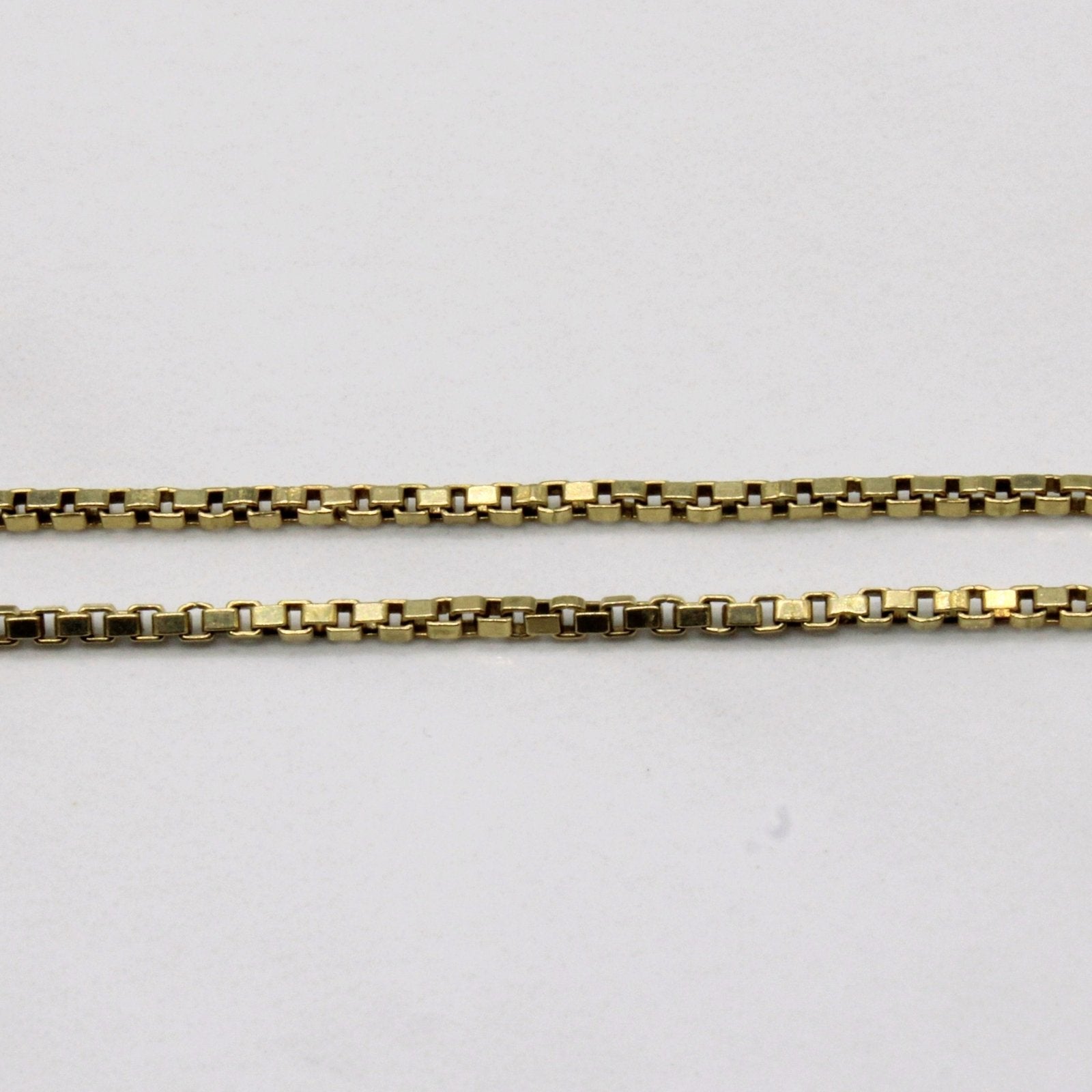 10k Yellow Gold Box Link Chain | 16" | - 100 Ways