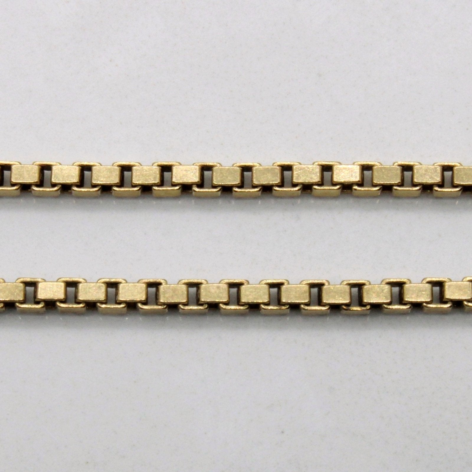 10k Yellow Gold Box Link Chain | 18" | - 100 Ways