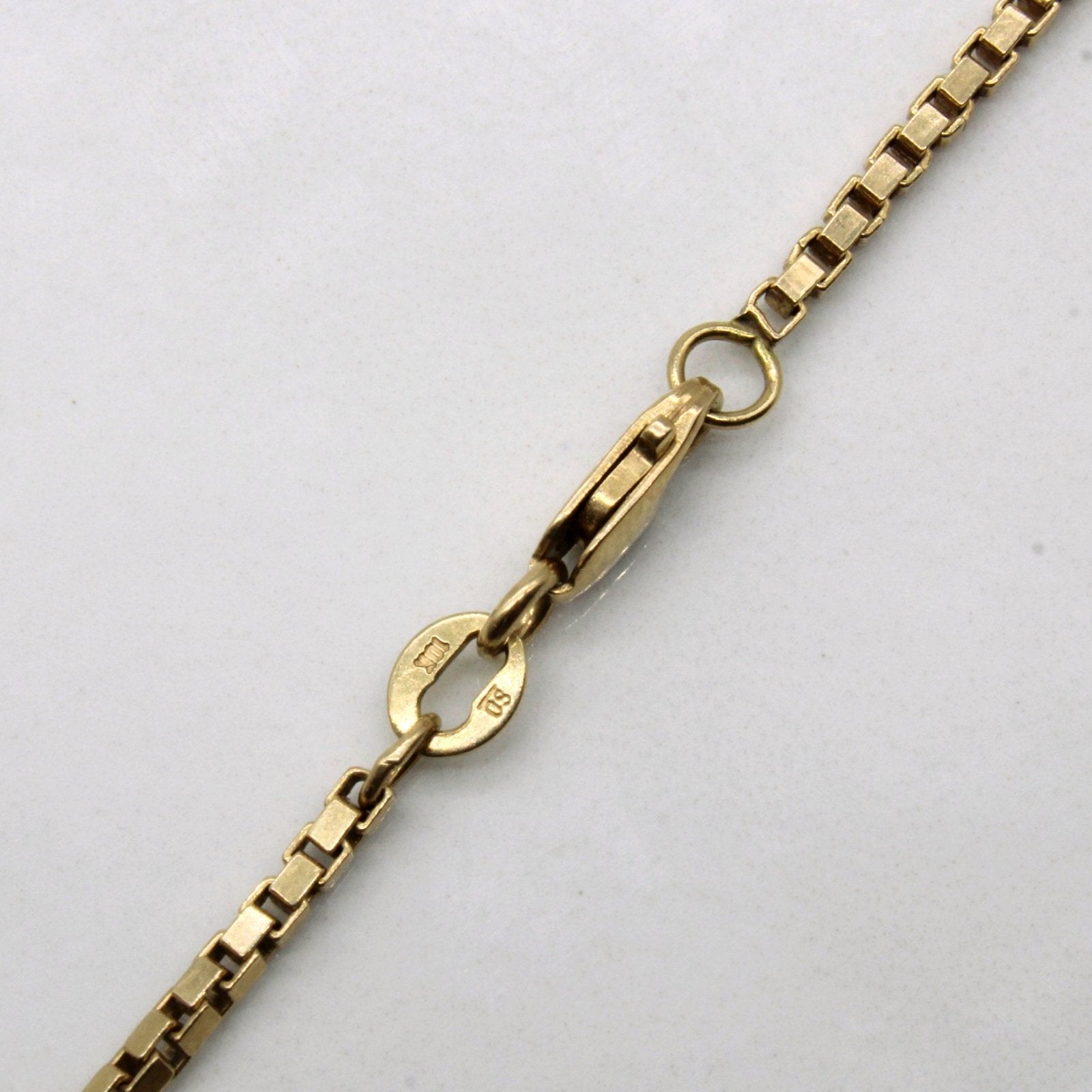 10k Yellow Gold Box Link Chain | 18" | - 100 Ways