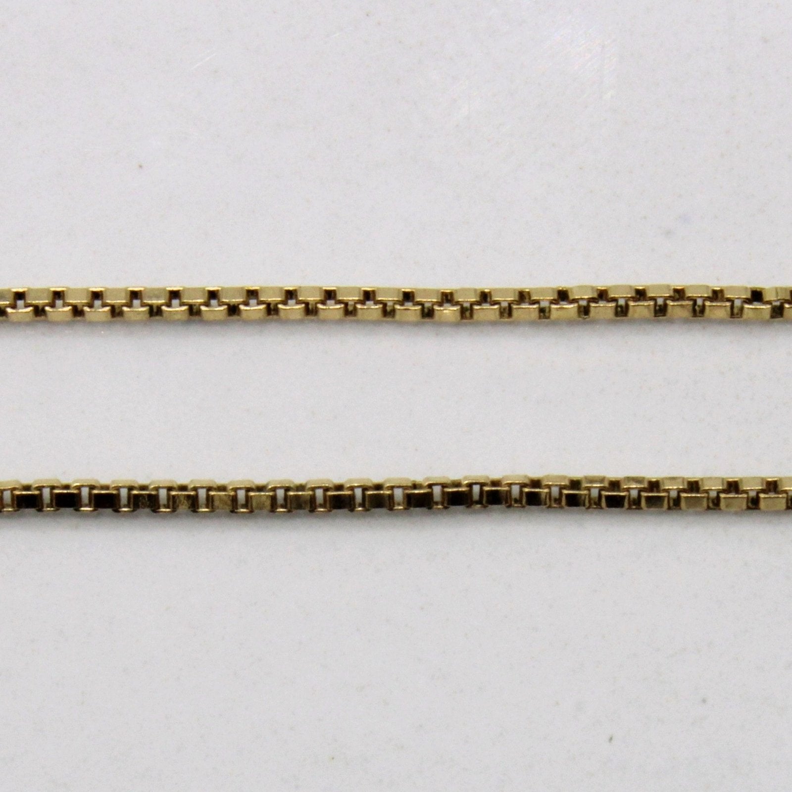 10k Yellow Gold Box Link Chain | 18" | - 100 Ways