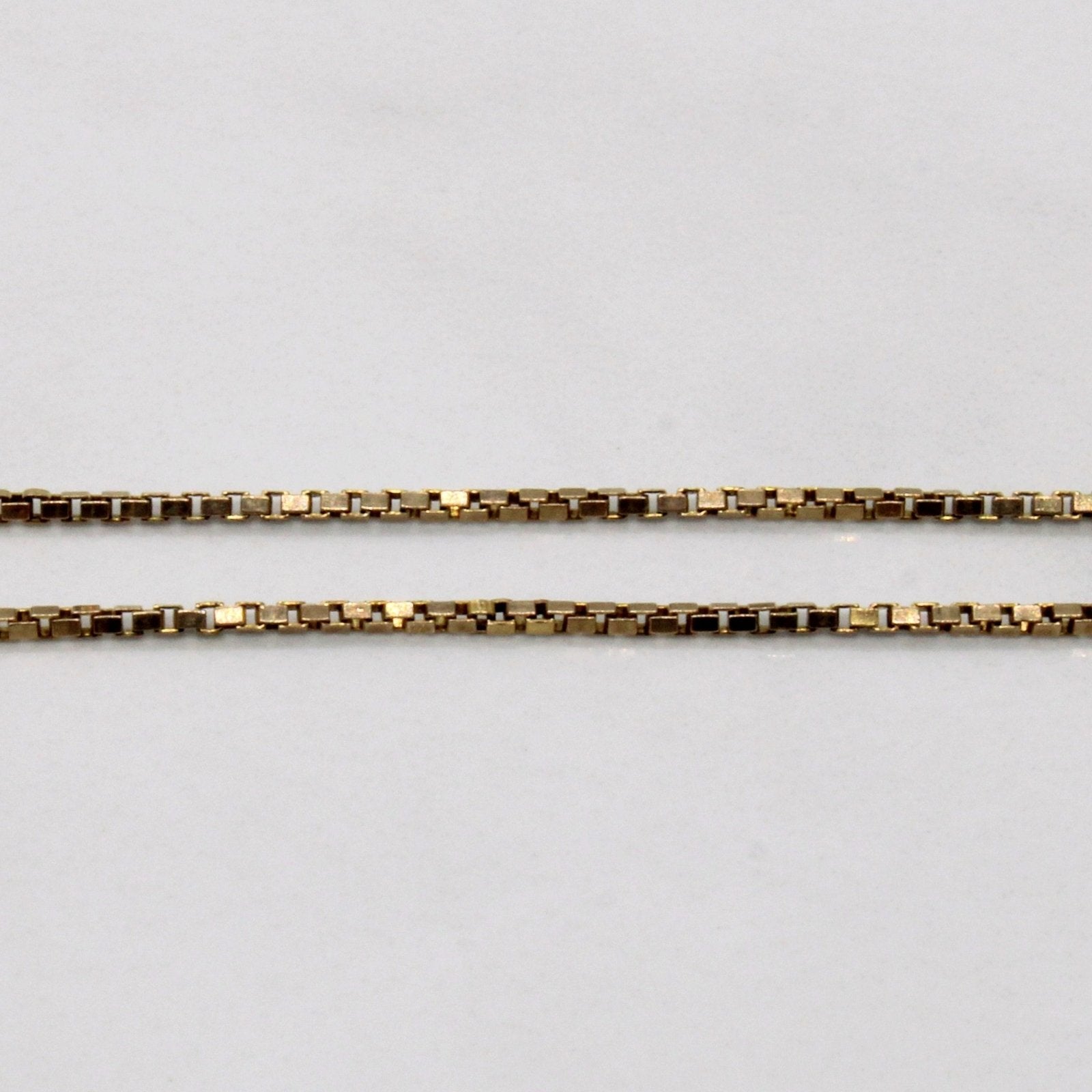 10k Yellow Gold Box Link Chain | 18" | - 100 Ways