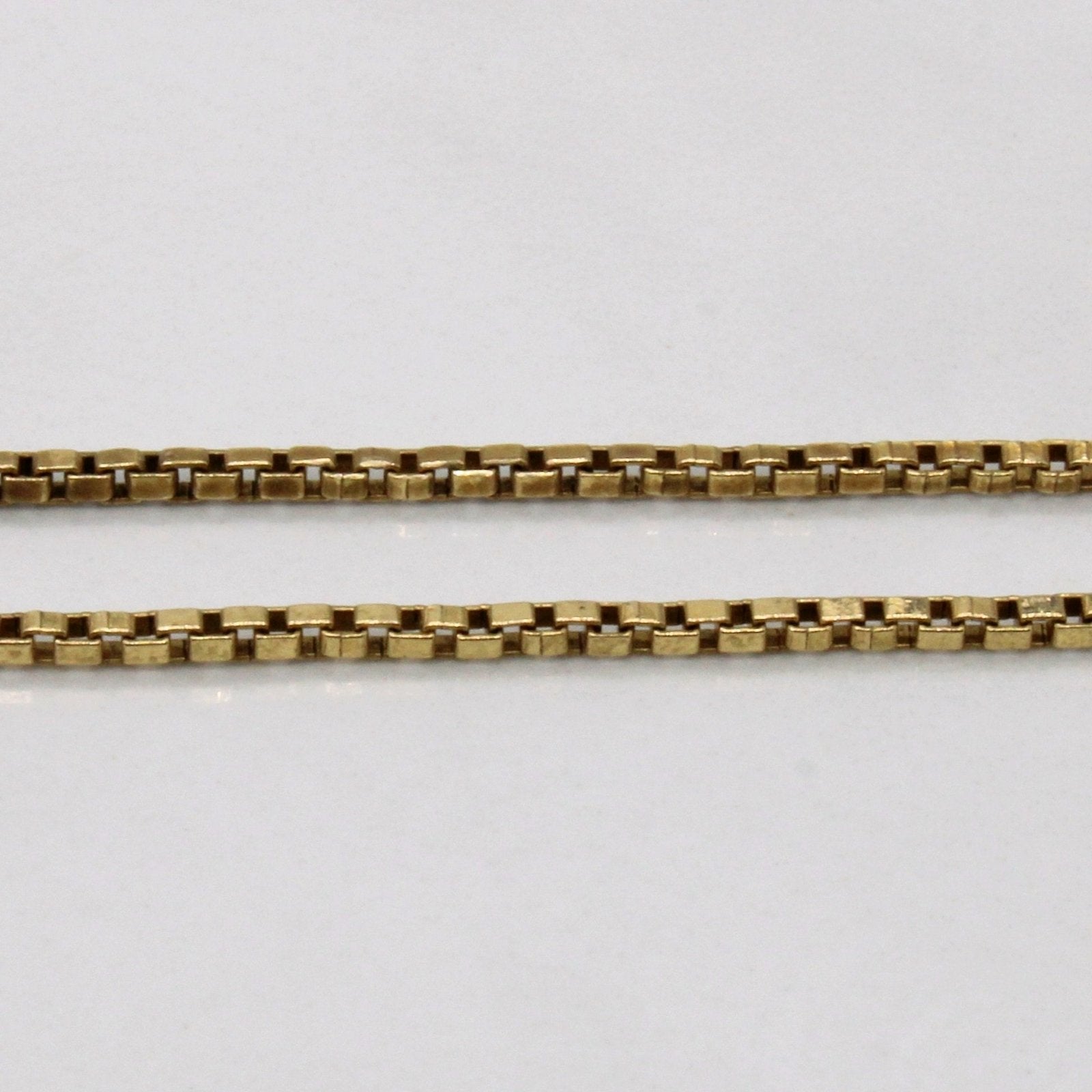 10k Yellow Gold Box Link Chain | 18" | - 100 Ways