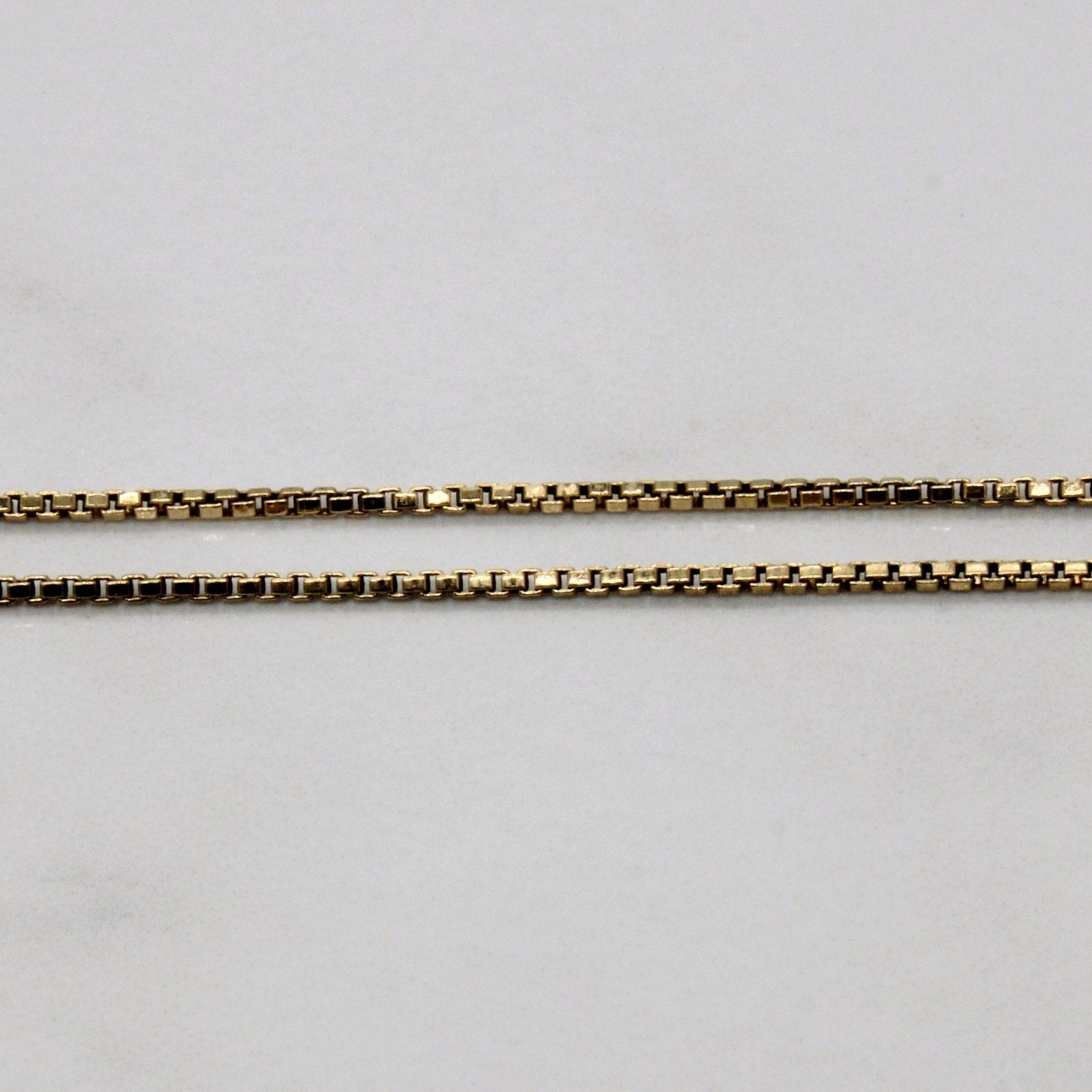 10k Yellow Gold Box Link Chain | 18" | - 100 Ways