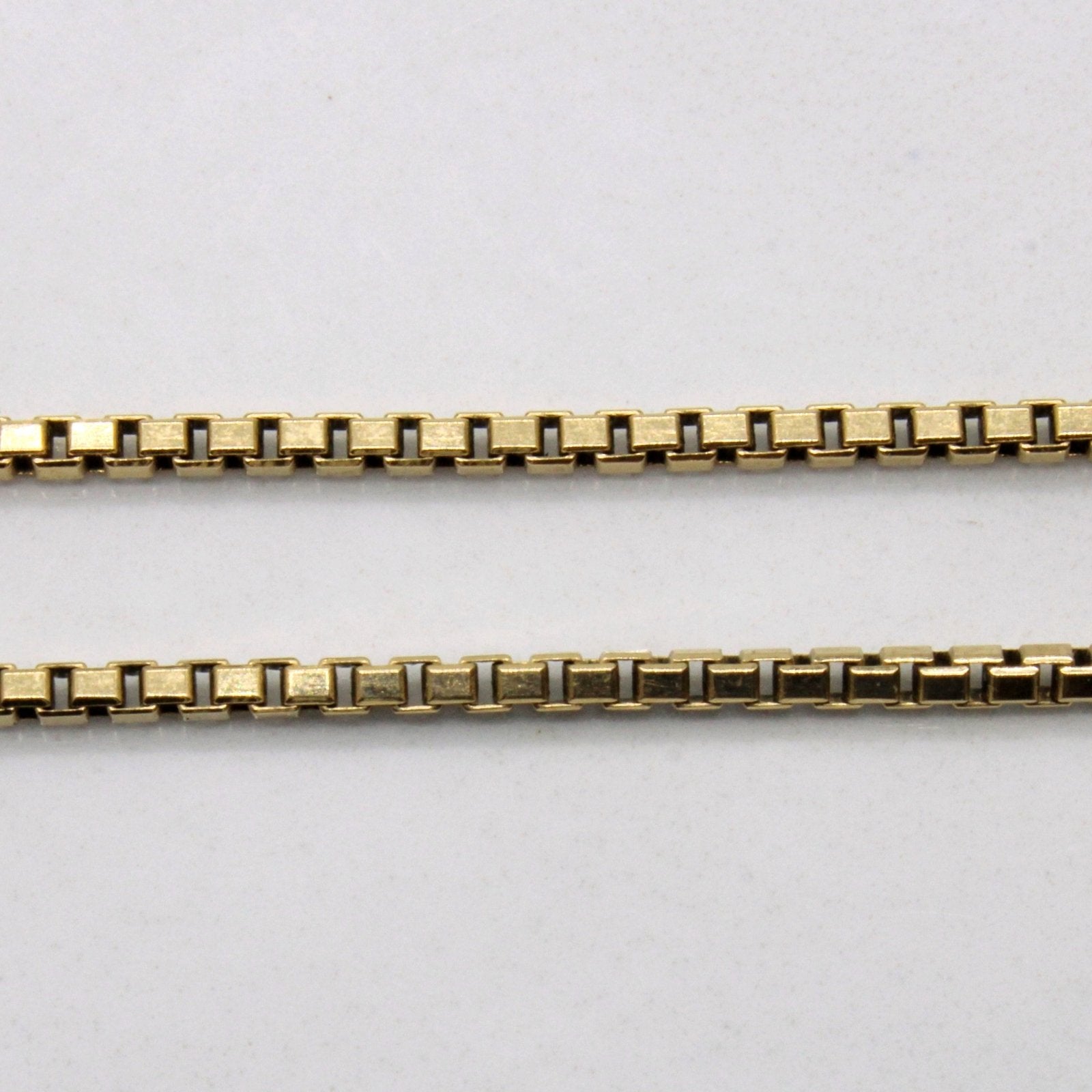 10k Yellow Gold Box Link Chain | 20" | - 100 Ways