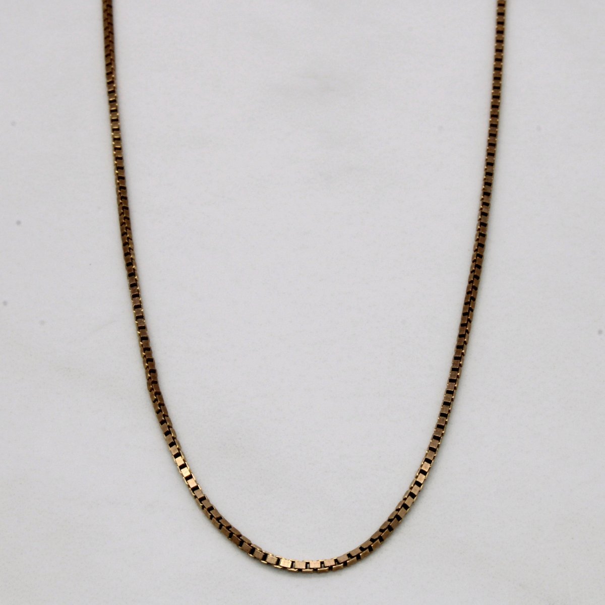 10k Yellow Gold Box Link Chain | 21" | - 100 Ways