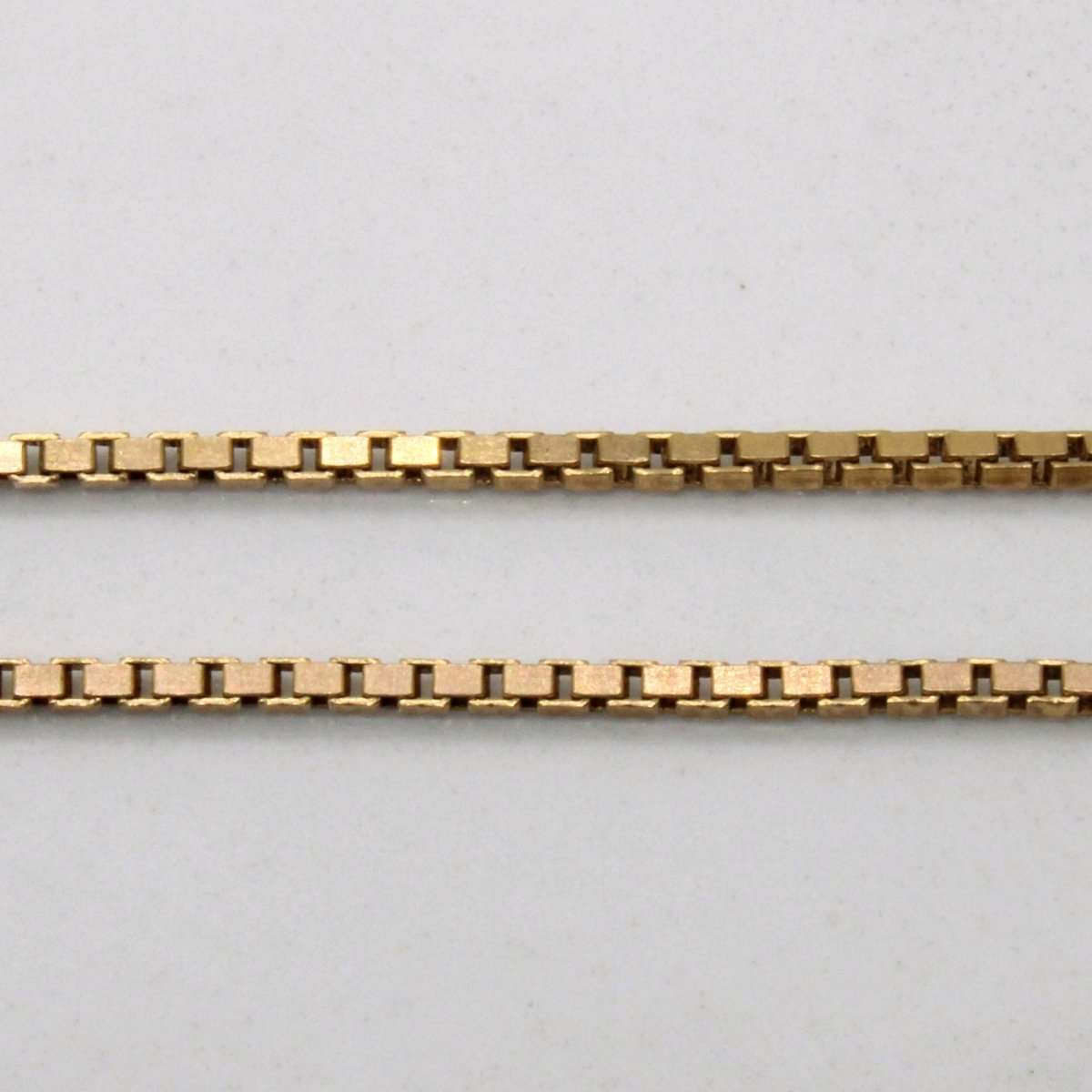 10k Yellow Gold Box Link Chain | 21" | - 100 Ways