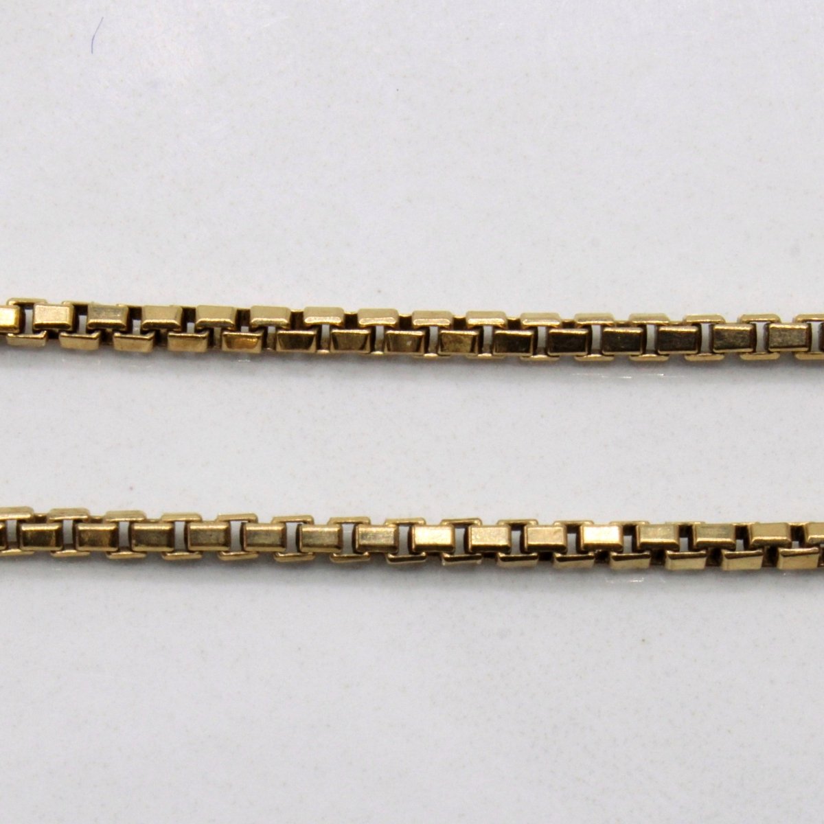 10k Yellow Gold Box Link Chain | 22" | - 100 Ways